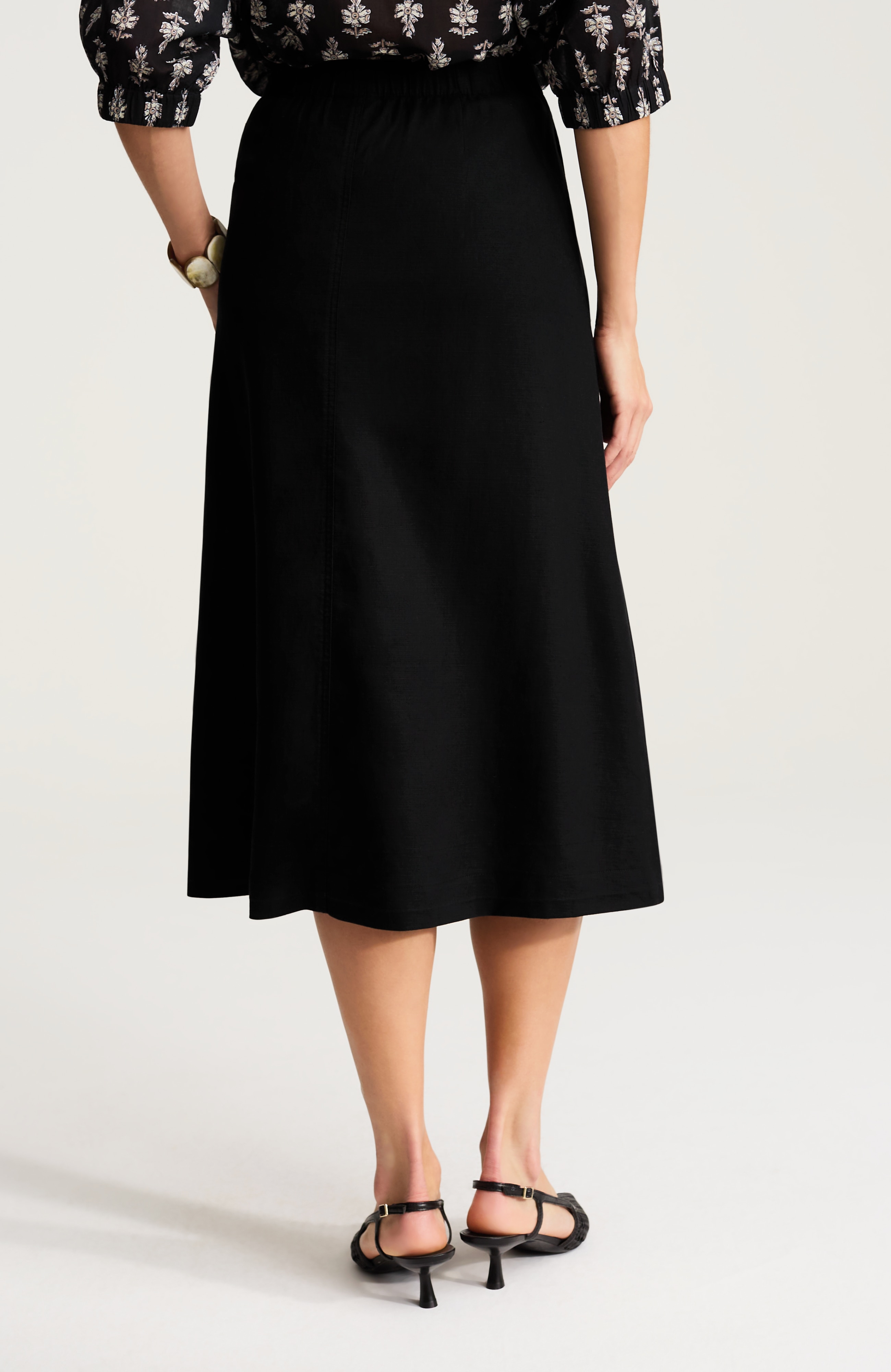 PJ LINEN-BLEND MAXI SKIRT | JJill