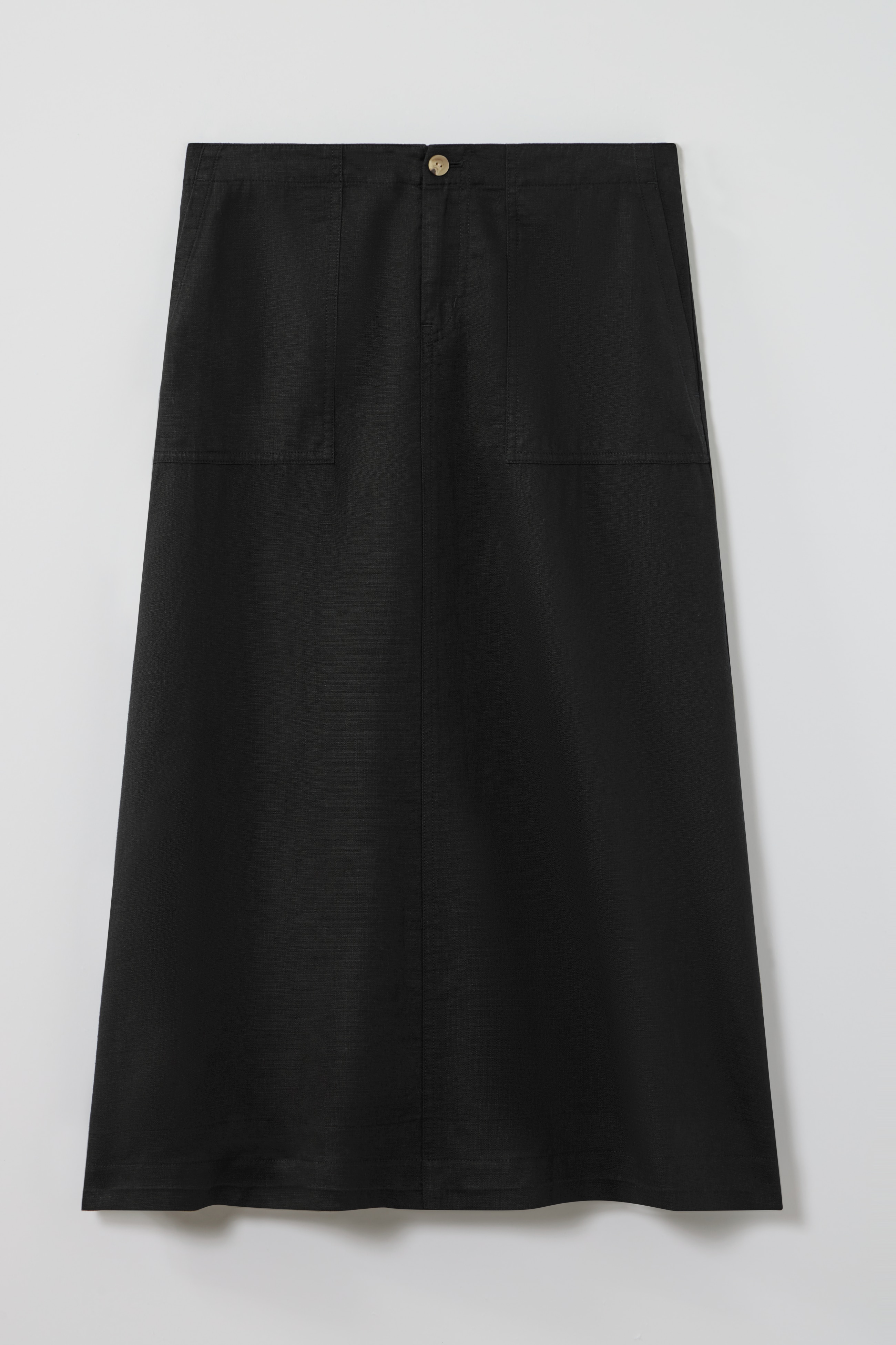 pure jill linen-blend maxi skirt
