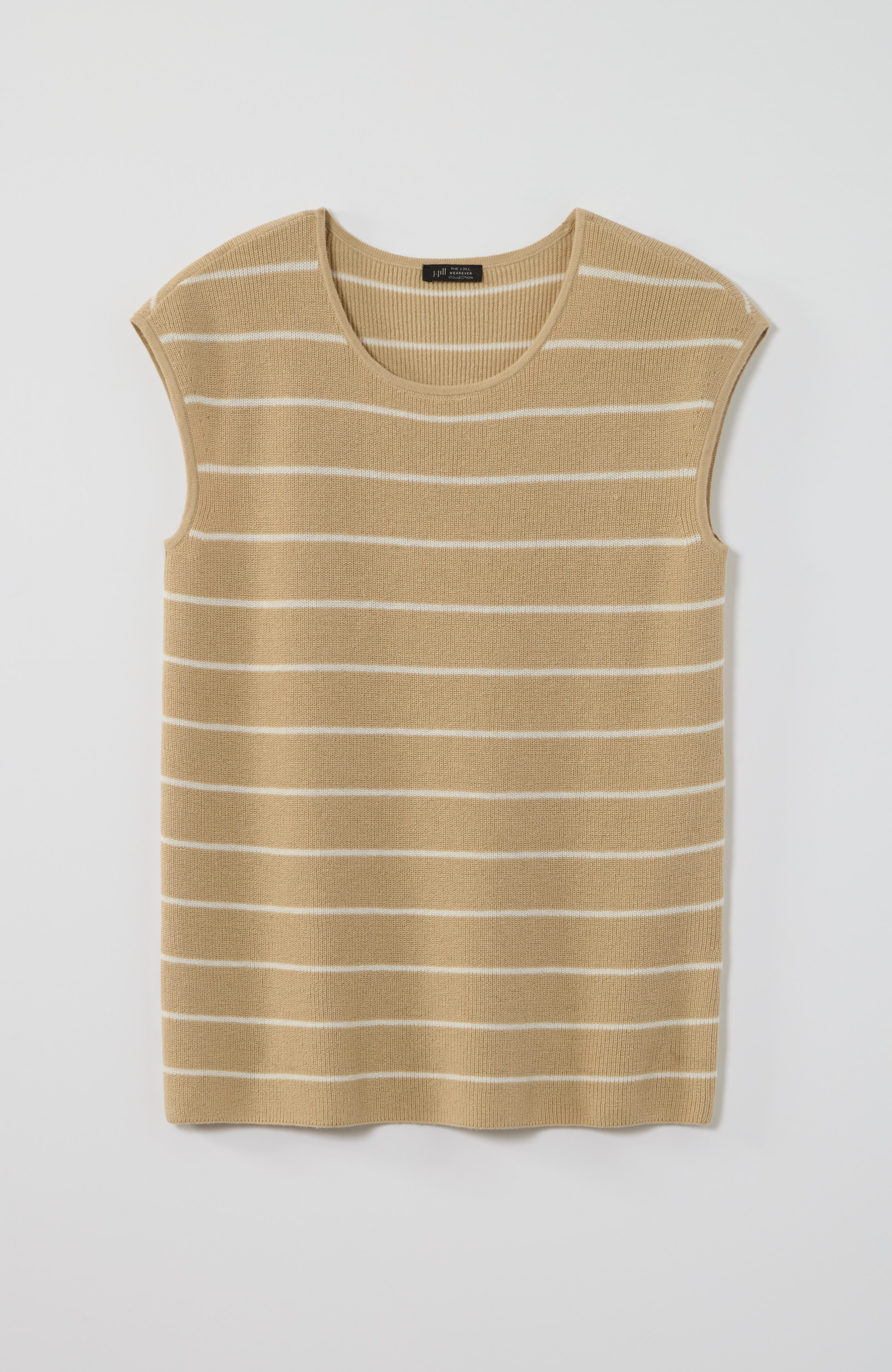 wearever ribbed cap-sleeve sweater