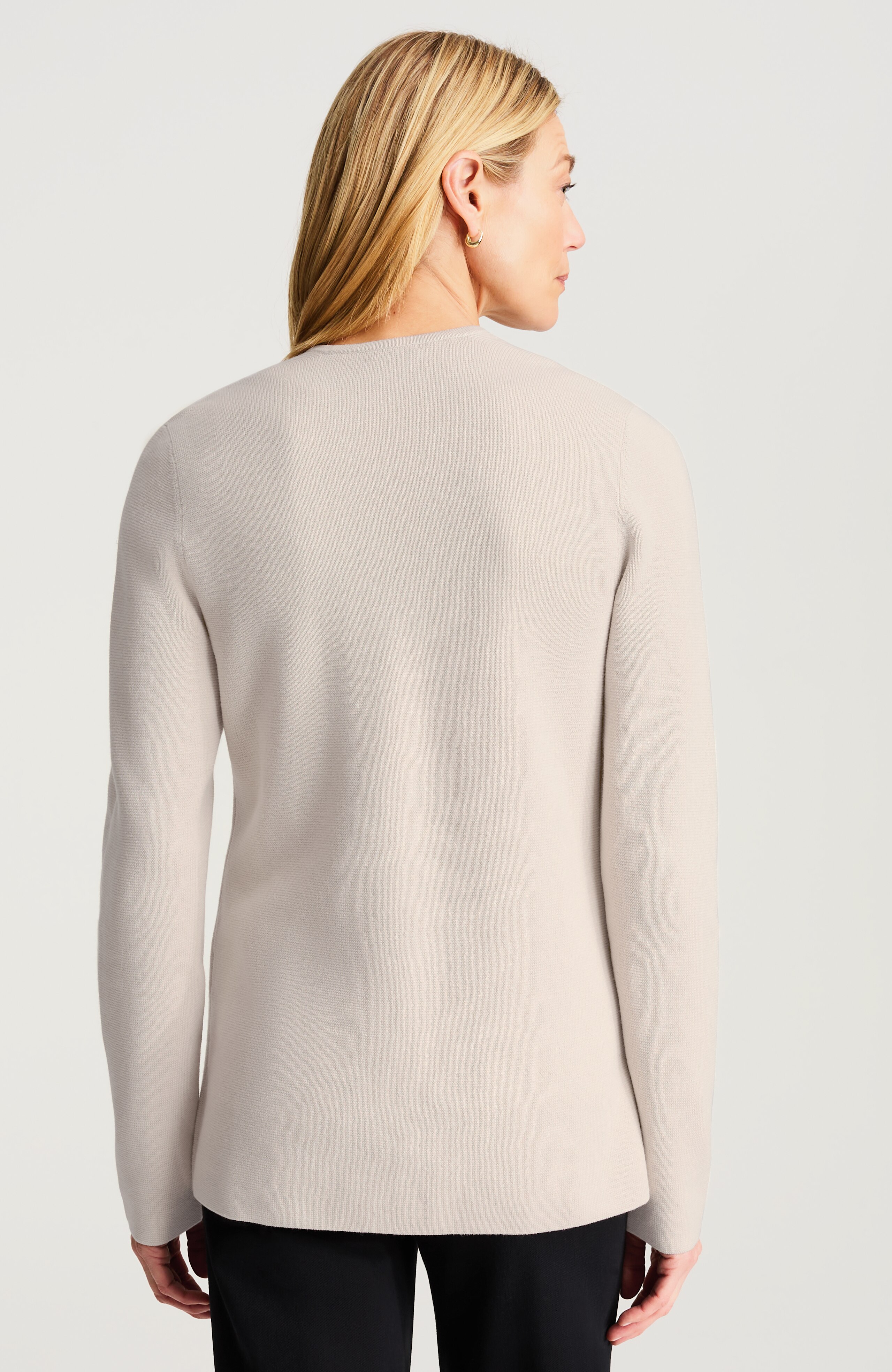 WEAREVER DOUBLE-KNIT SNAP-FRONT CARDI | JJill