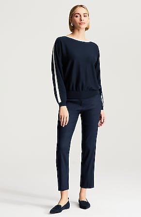 Image for Wearever Contrast-Seam Dolman-Sleeve Pullover