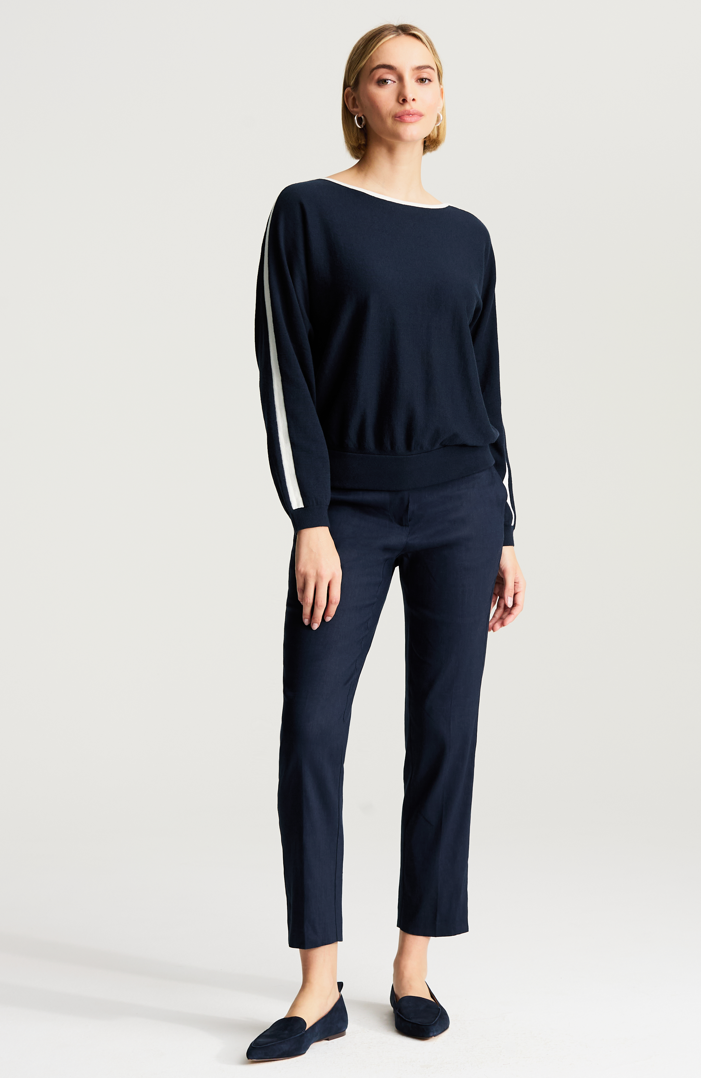 Wearever Contrast-Seam Dolman-Sleeve Pullover - image 2