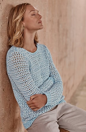 Image for Pure Jill Open-Texture Sweater