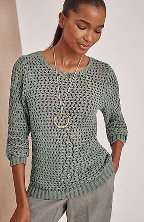 Image for Pure Jill Open-Texture Sweater