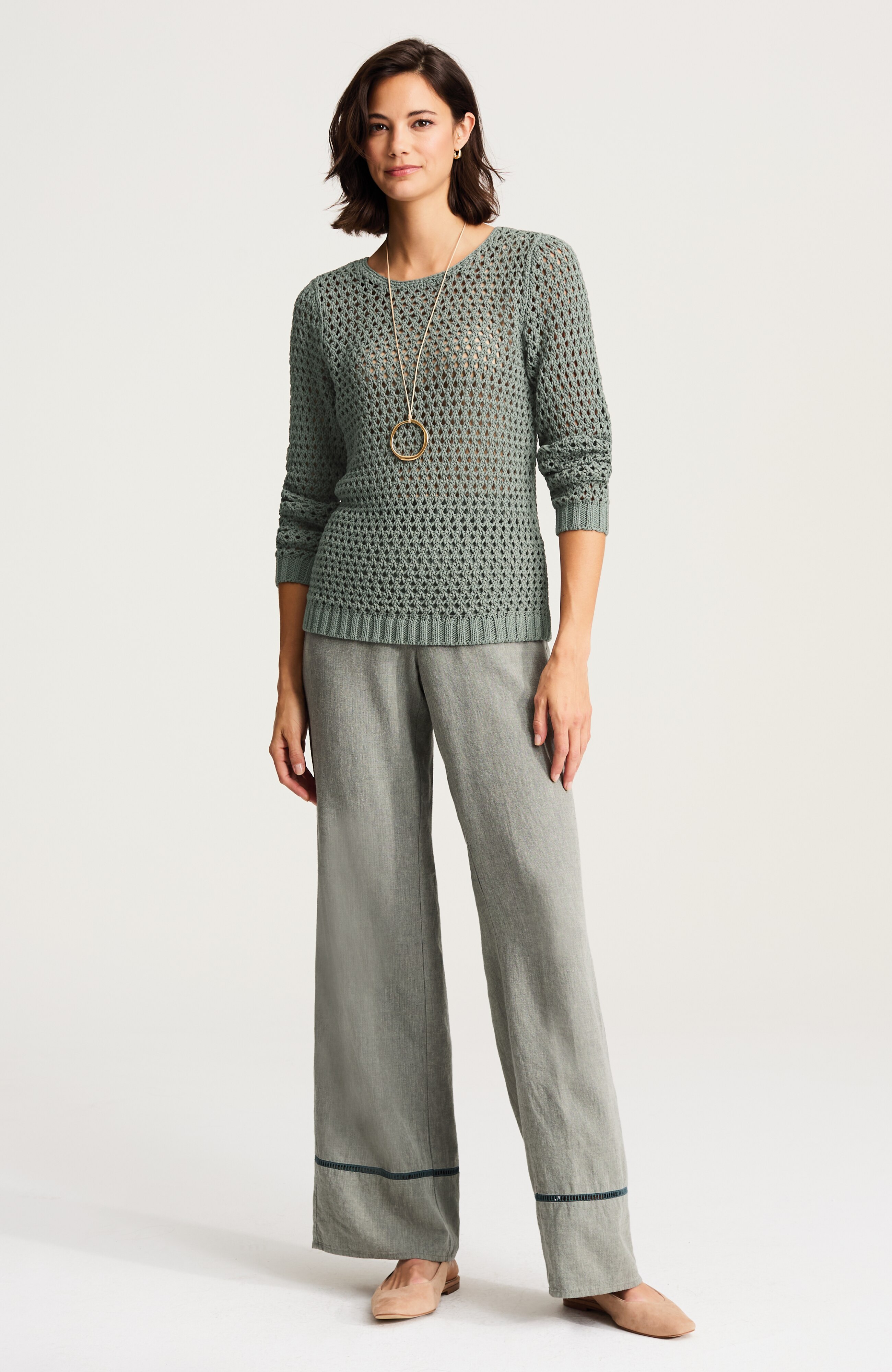 Pure Jill Open-Texture Sweater | JJill