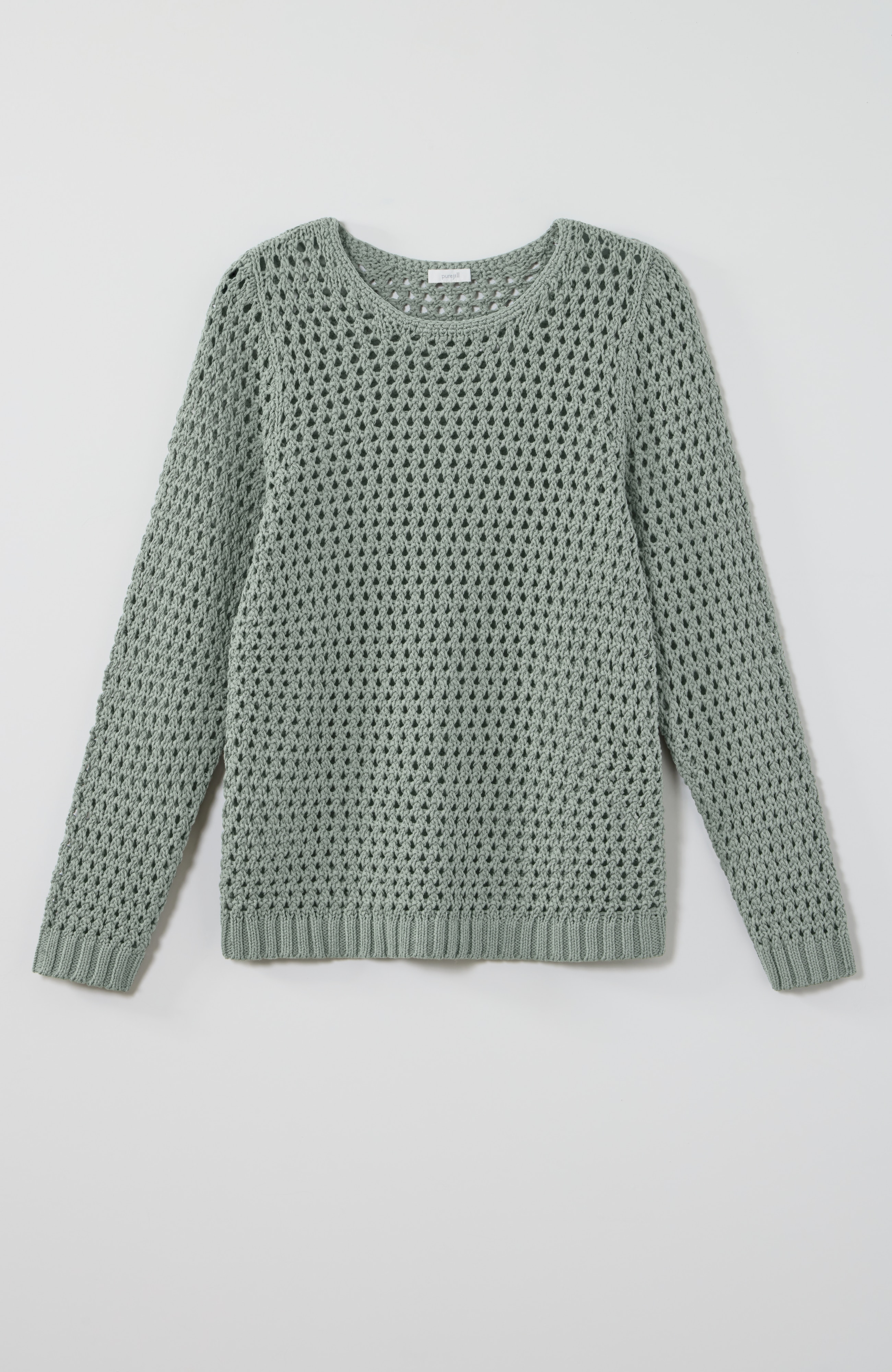 Pure Jill Open-Texture Sweater | JJill