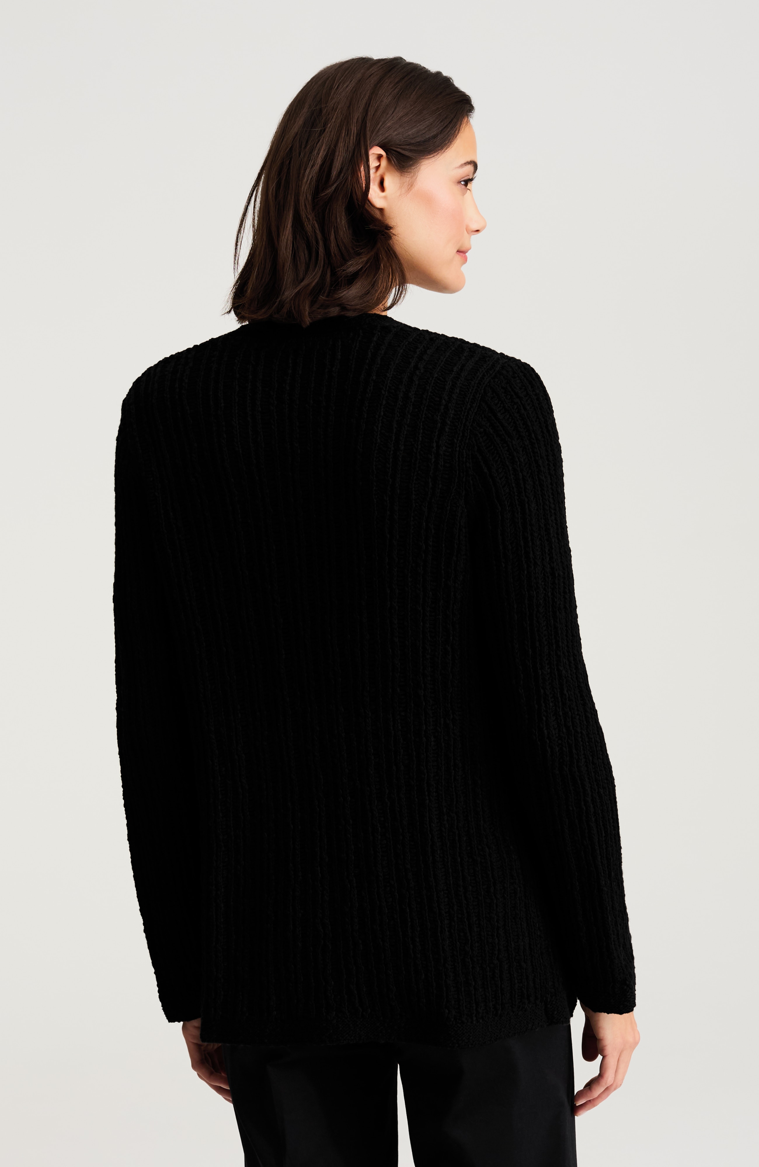 pure jill open-texture cardi