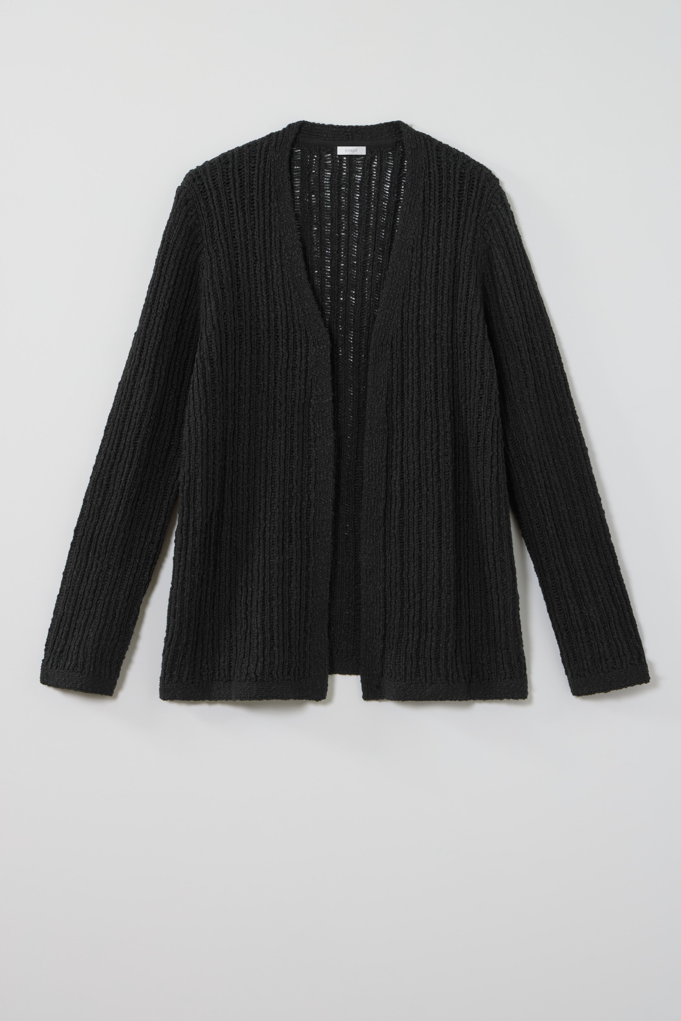 pure jill open-texture cardi
