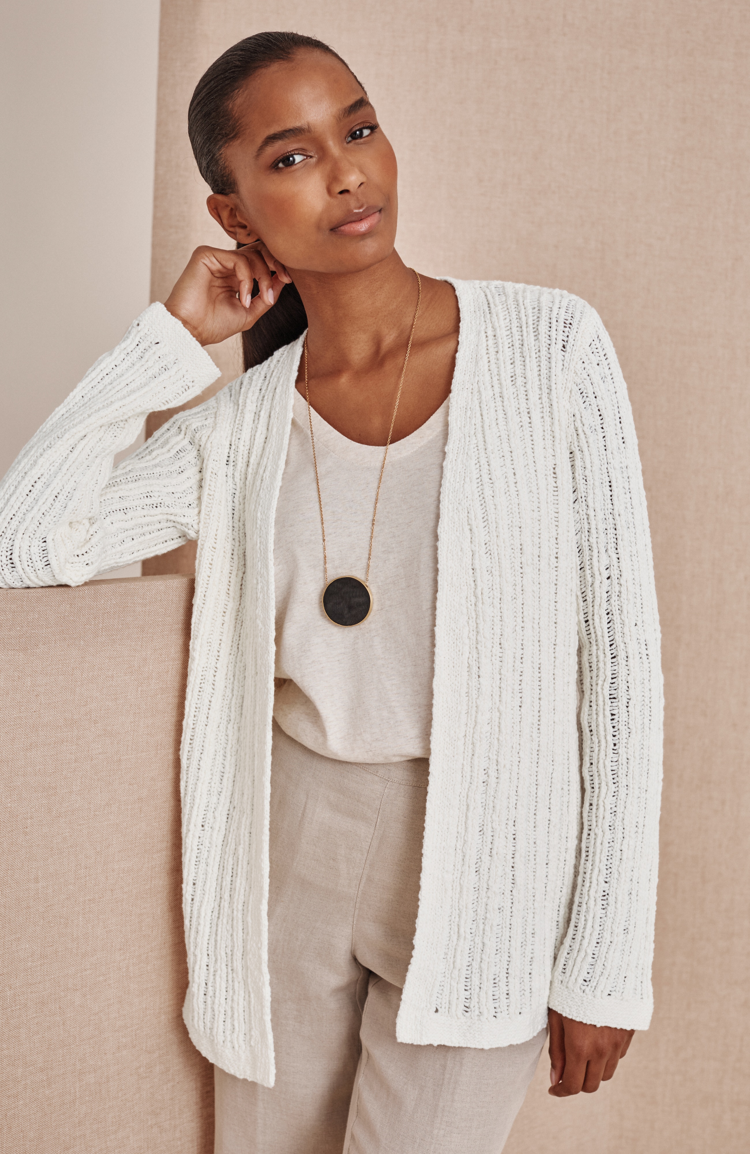Pure Jill Open-Texture Cardi