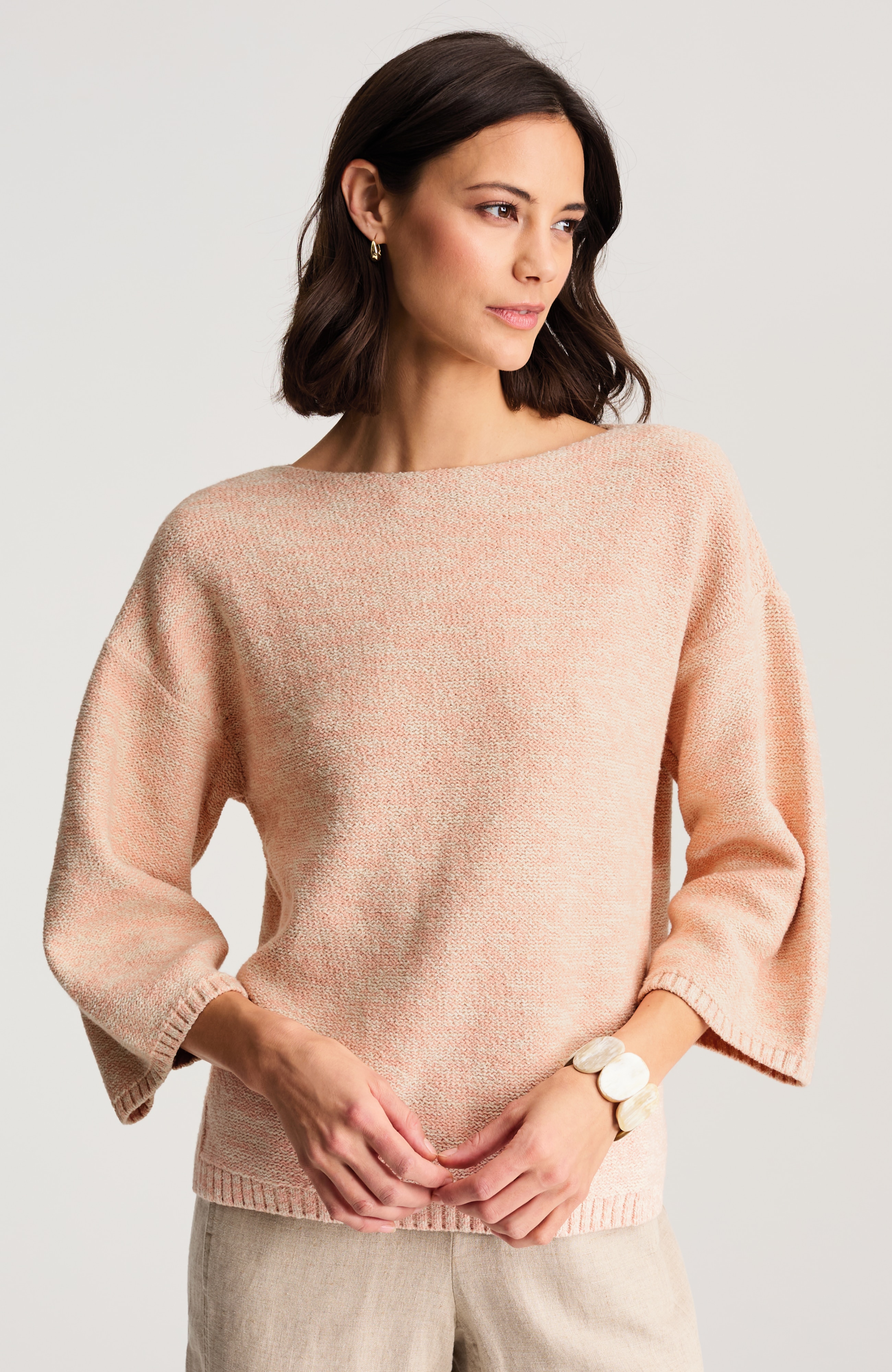 pure jill space-dyed sweater