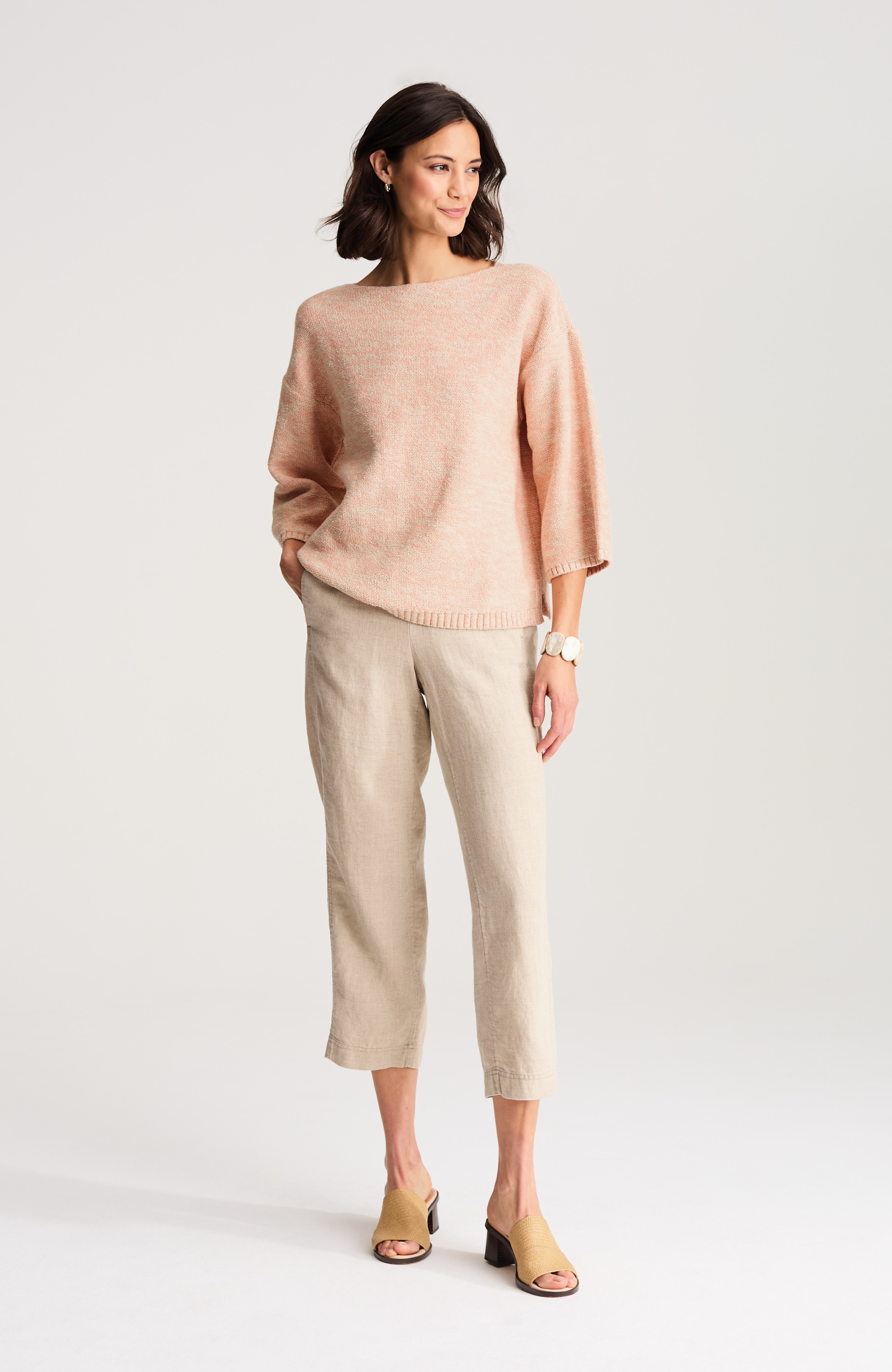 pure jill space-dyed sweater