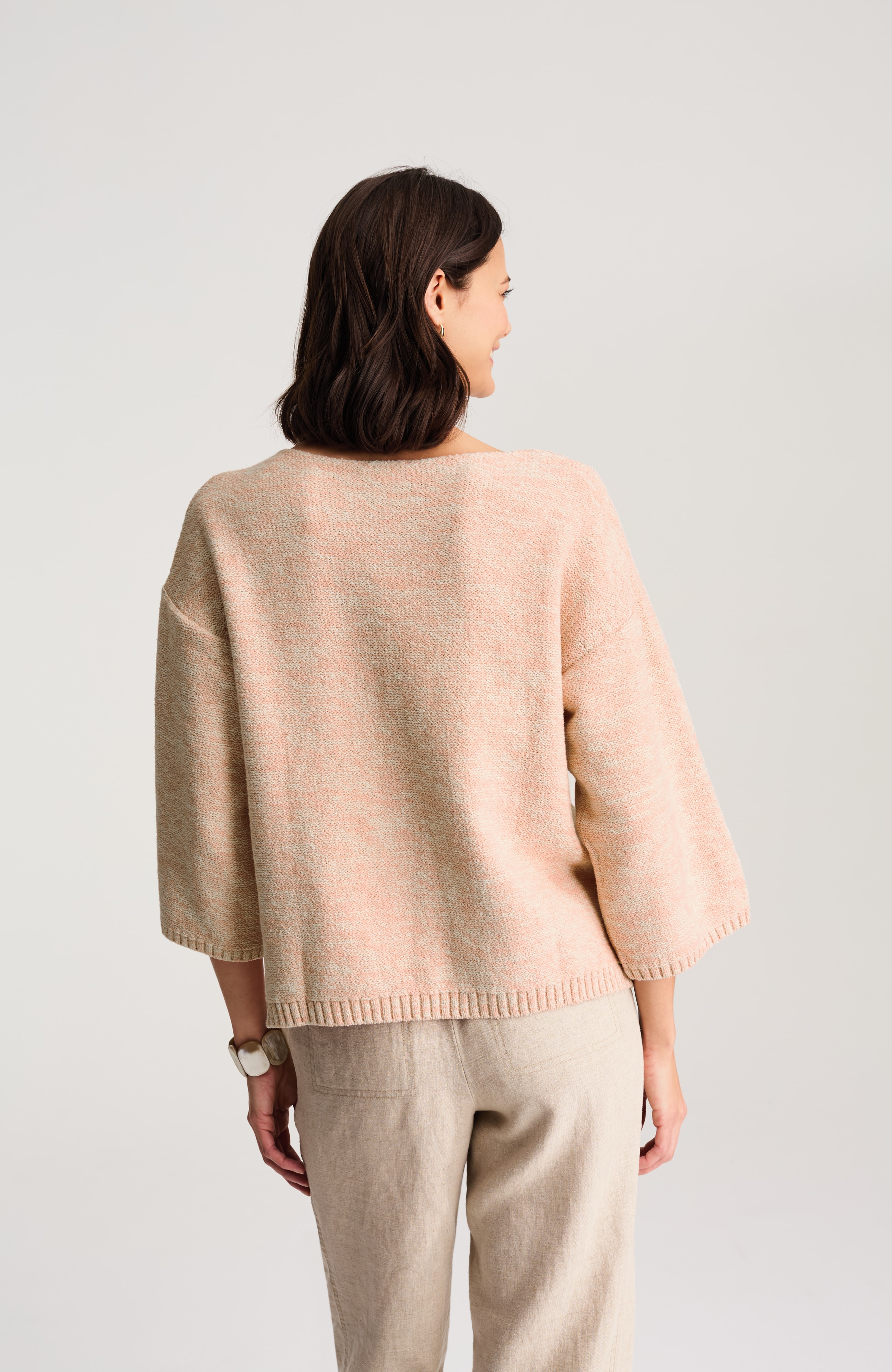 pure jill space-dyed sweater