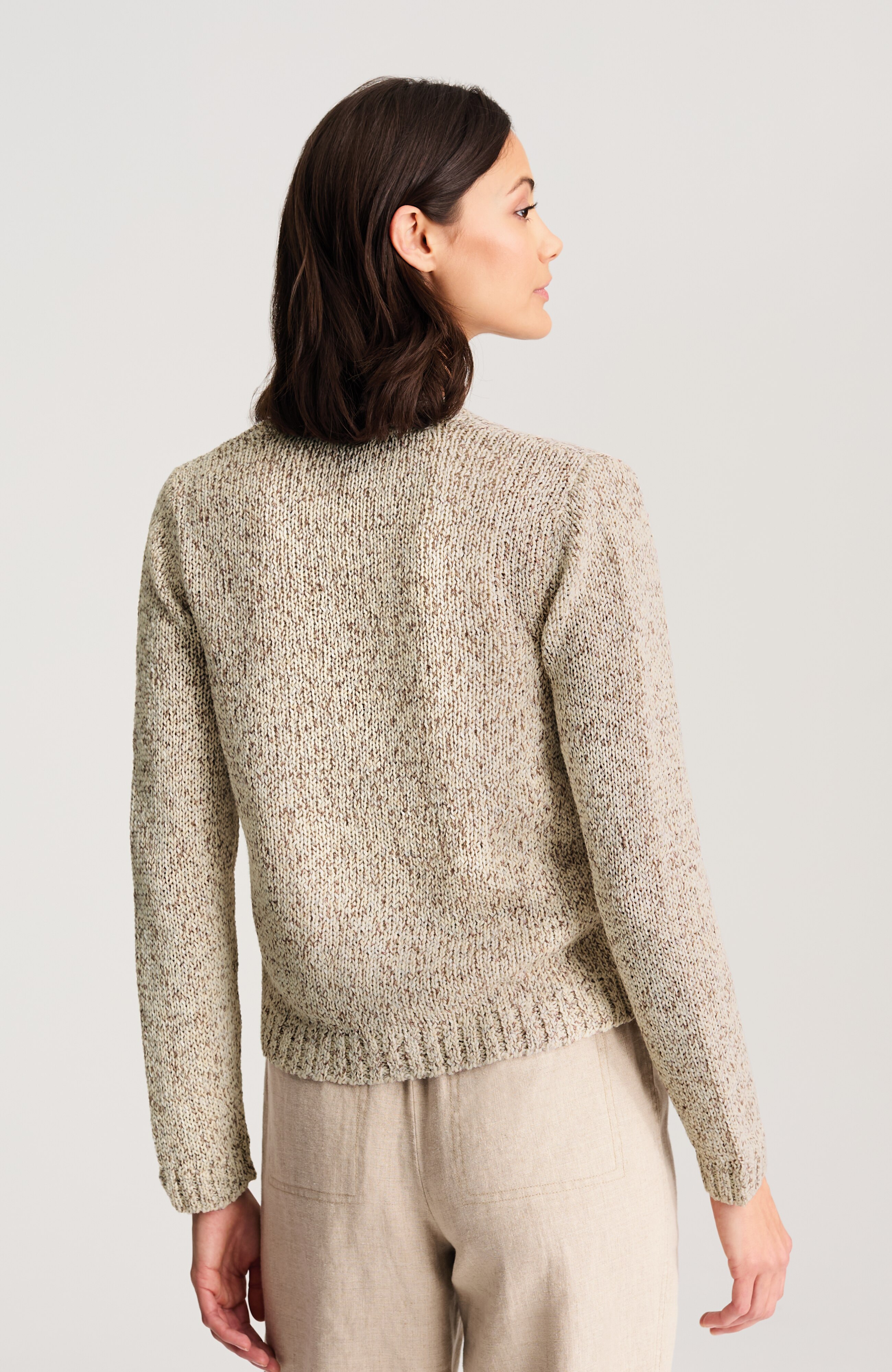pure jill space-dyed textured cardi