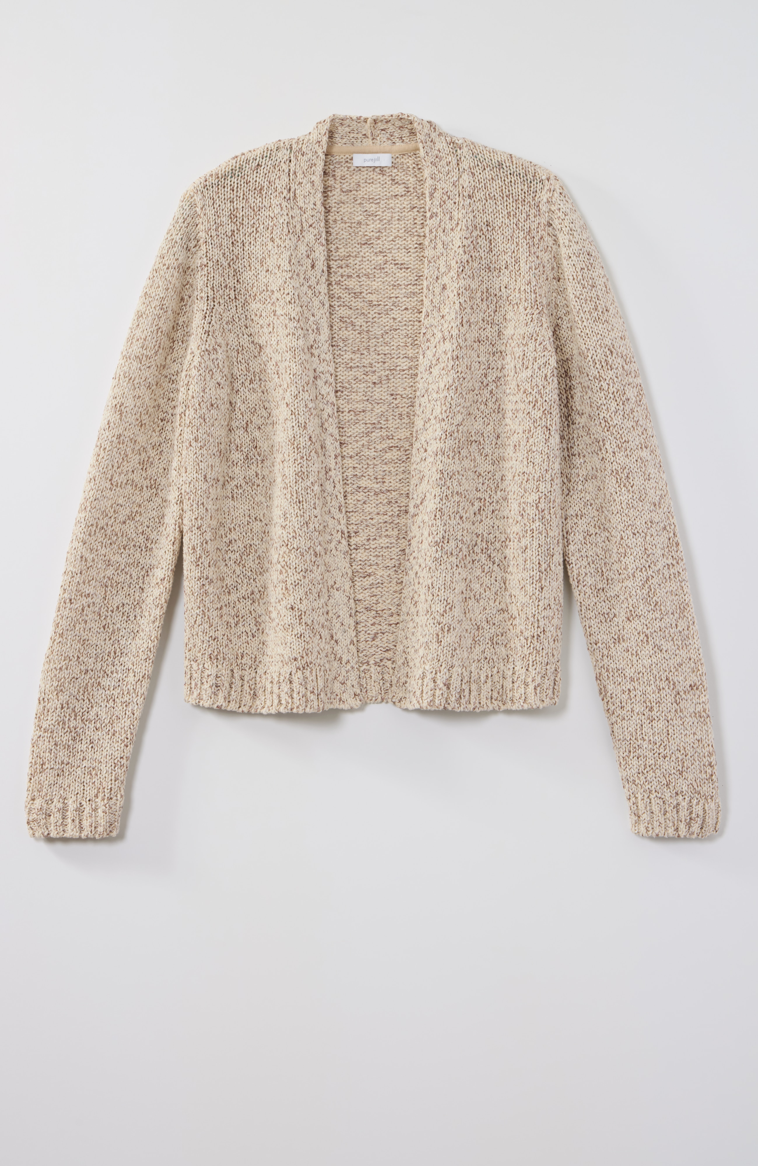 pure jill space-dyed textured cardi