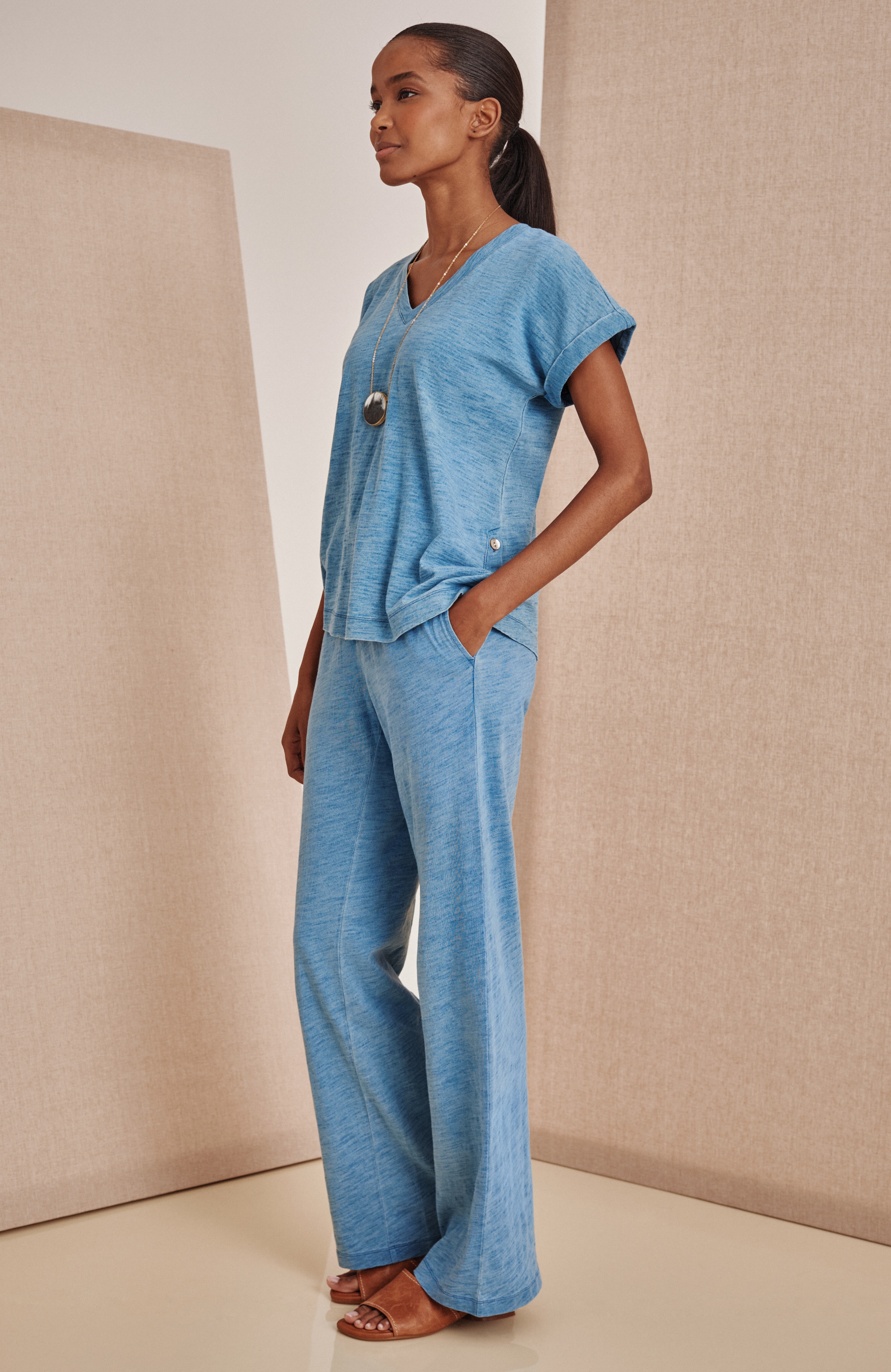 i*3様 jentlouis Pants PJ WIDE-LEG PANTS | JJill