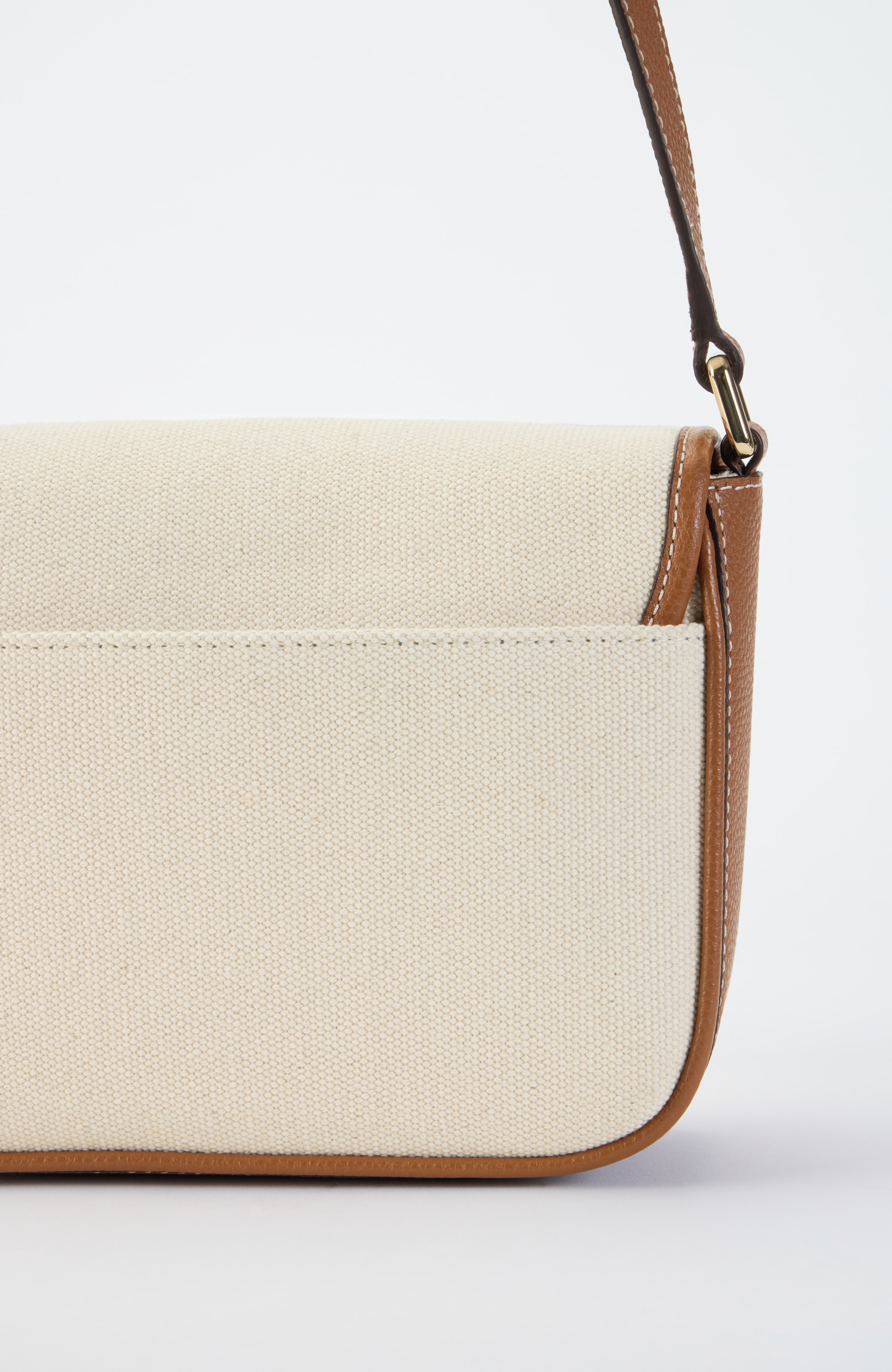 leather & canvas crossbody