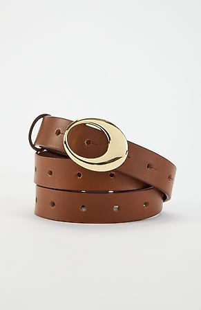 Image for Leather Skinny Belt