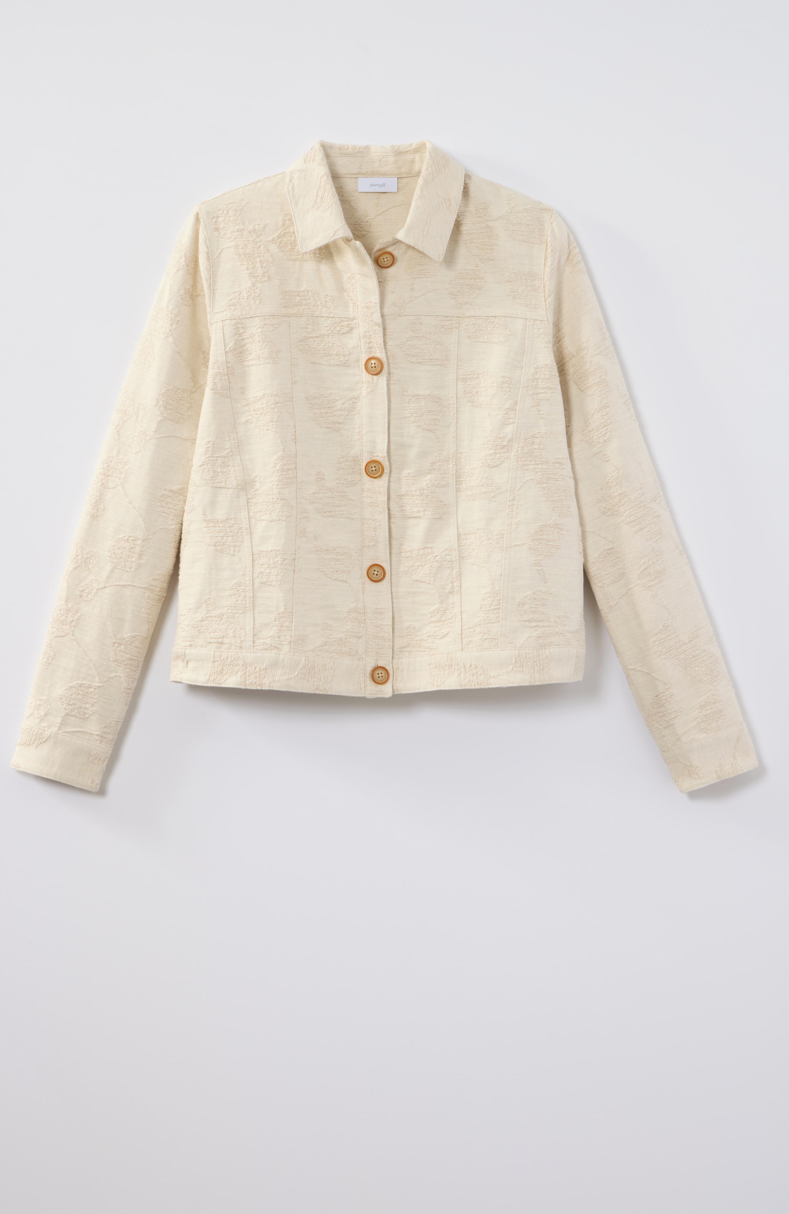 pure jill tonal jacquard jacket