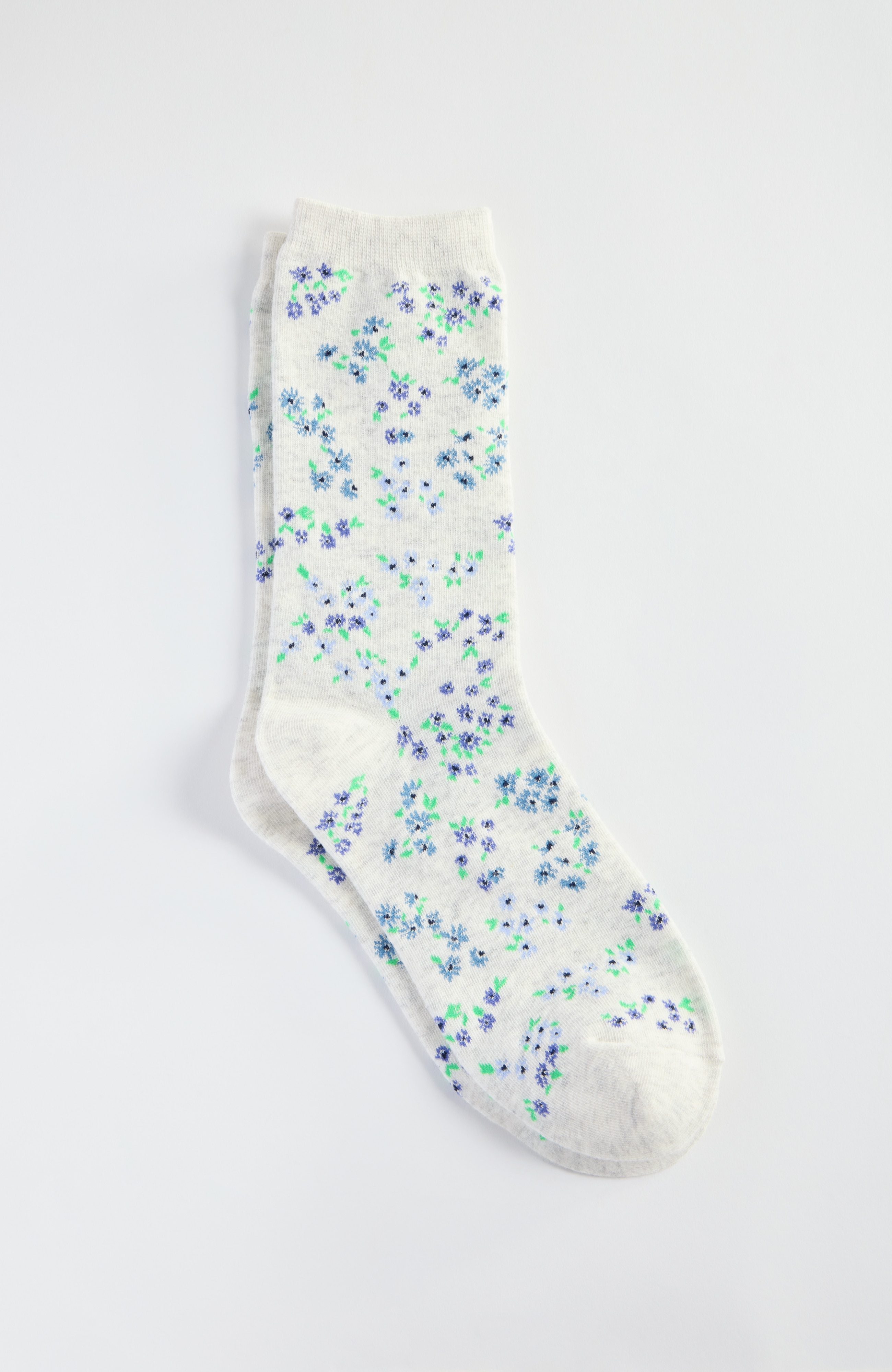 flourishing florals crew socks