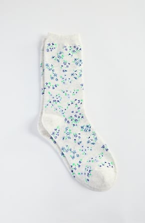 Image for Flourishing Florals Crew Socks