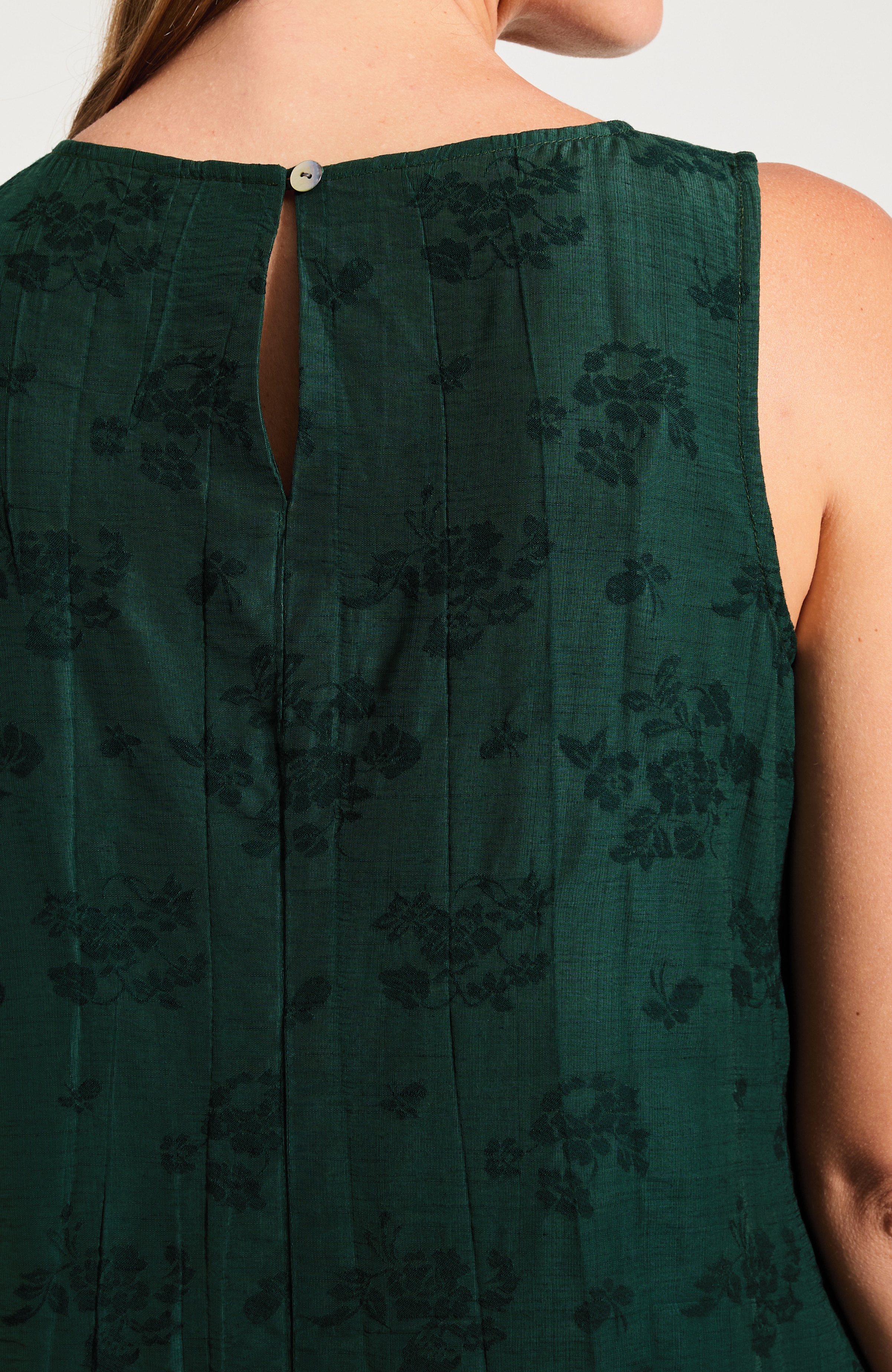 Crinkled Jacquard Dress