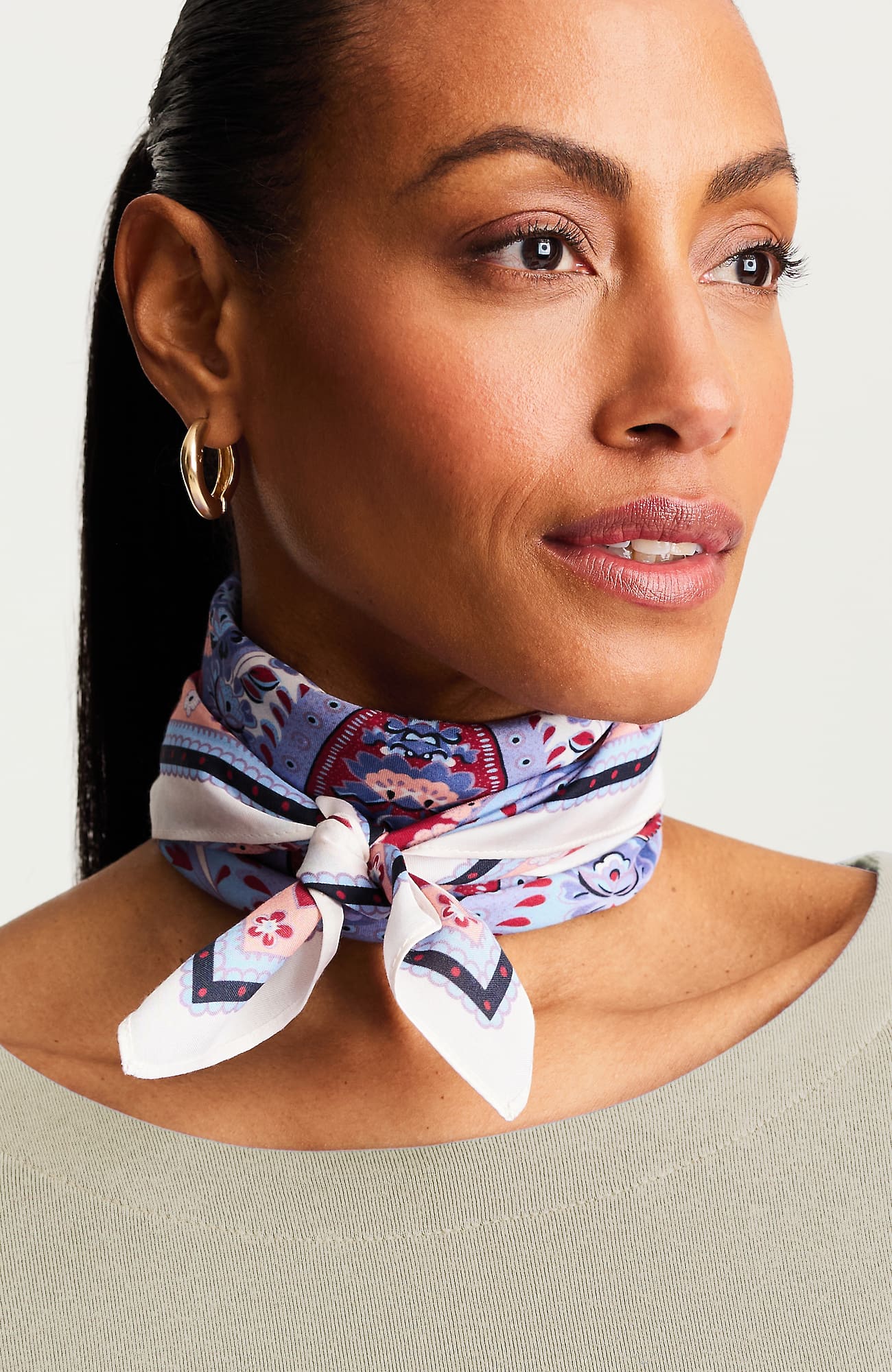 Jjill Printed Square Scarf In Multi