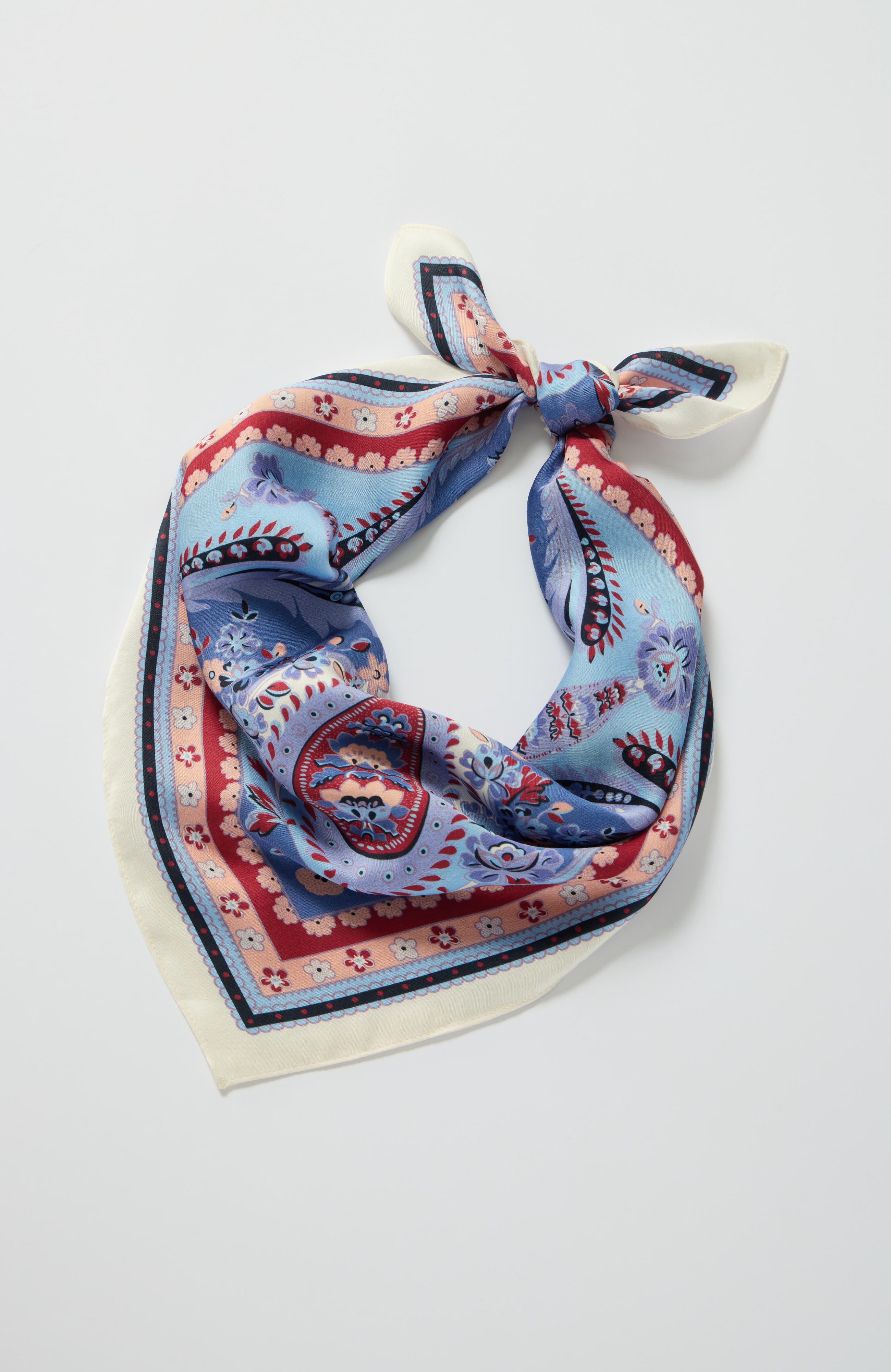 printed square scarf