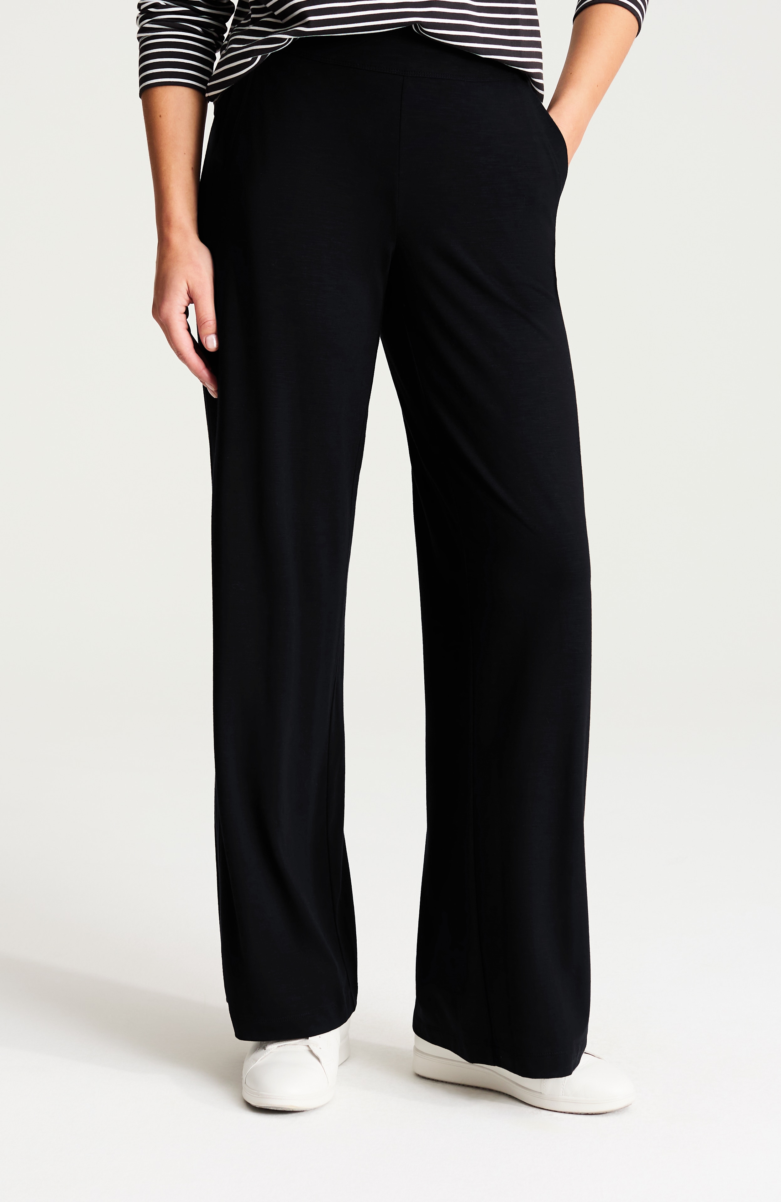 fit lounge slub-jersey pants