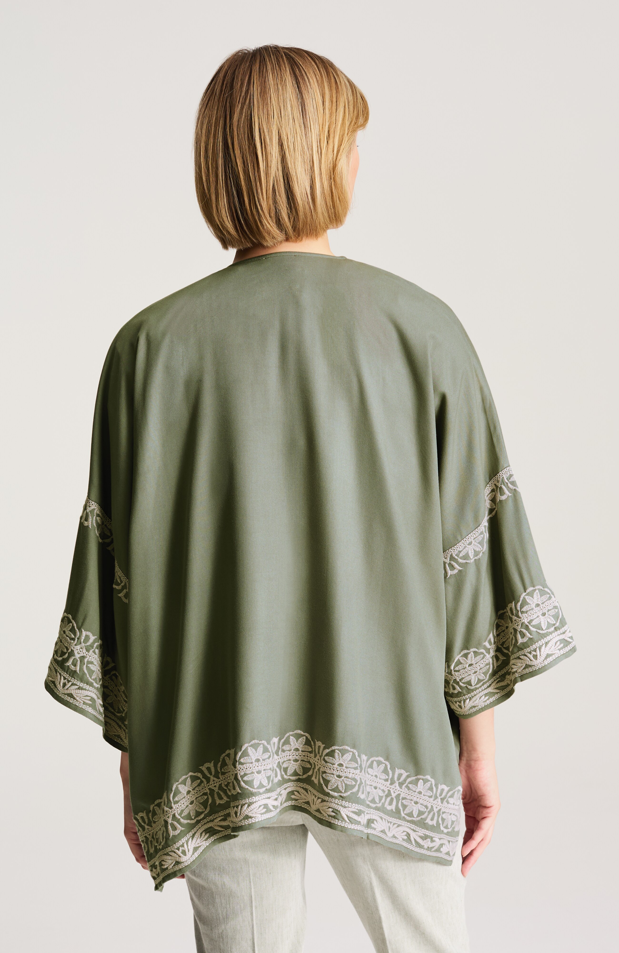 embroidered soft jacket