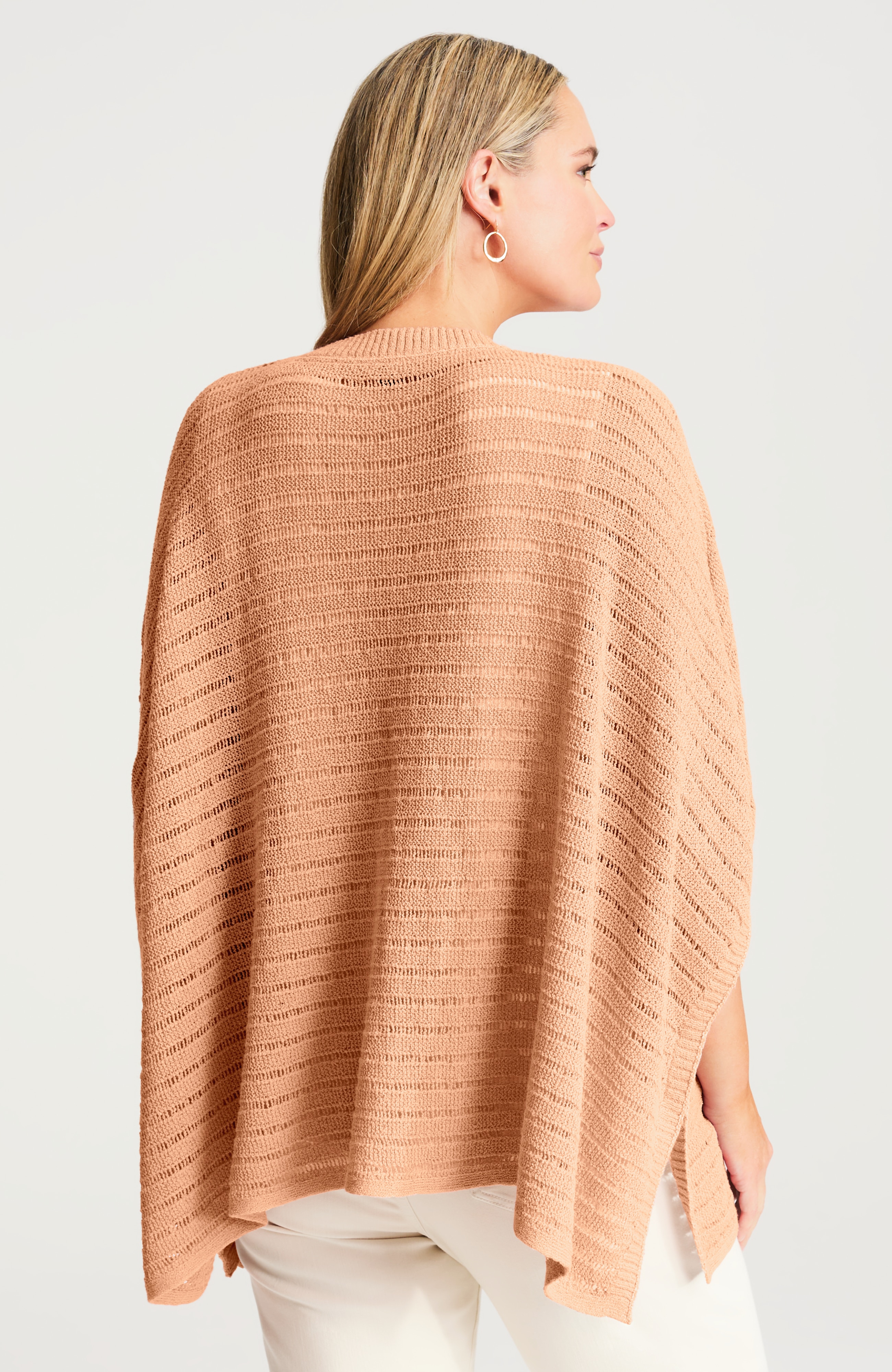 Open-Stitch Poncho | JJill