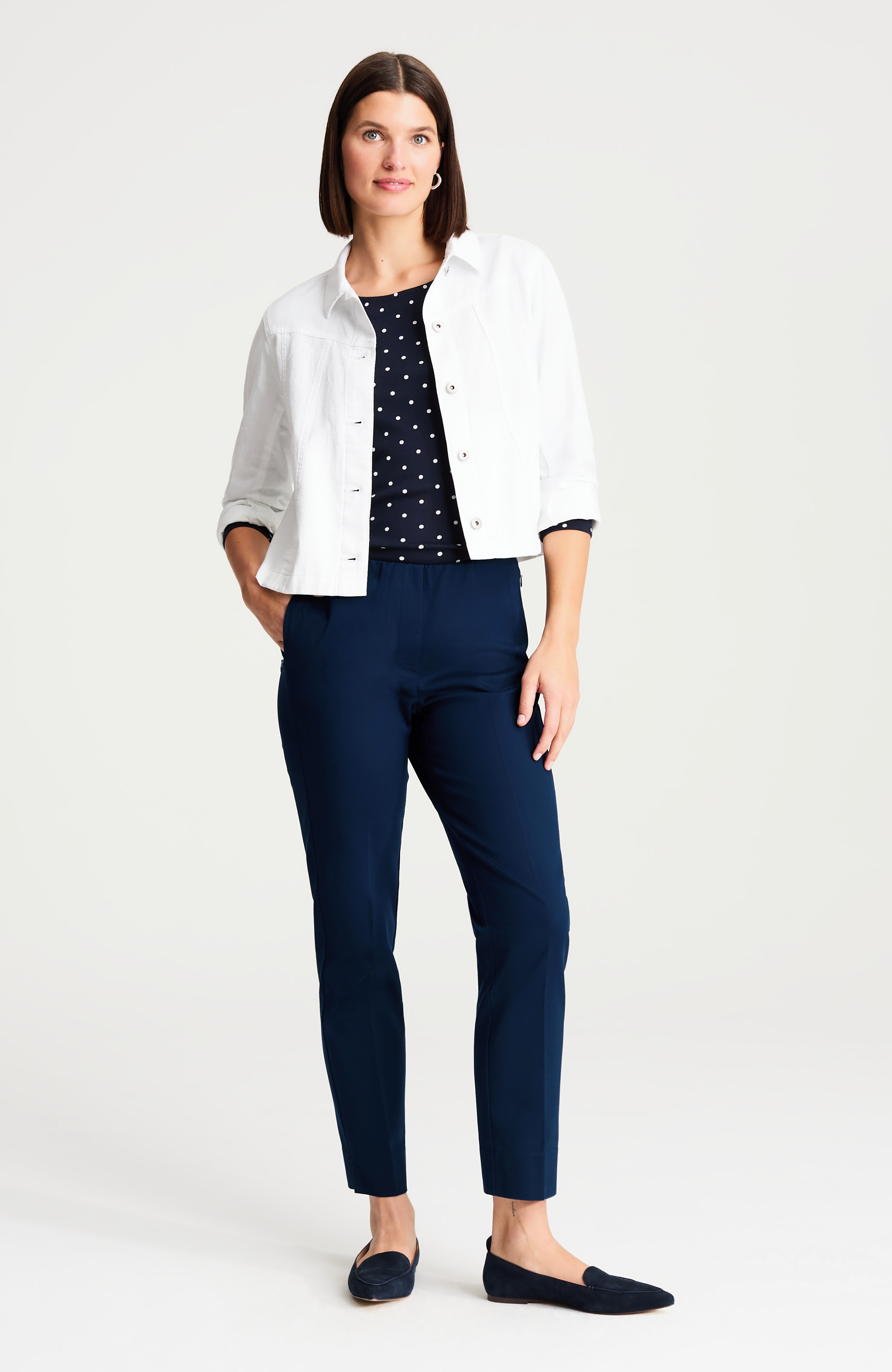 curvy-fit versatile cotton-stretch slim-leg pants