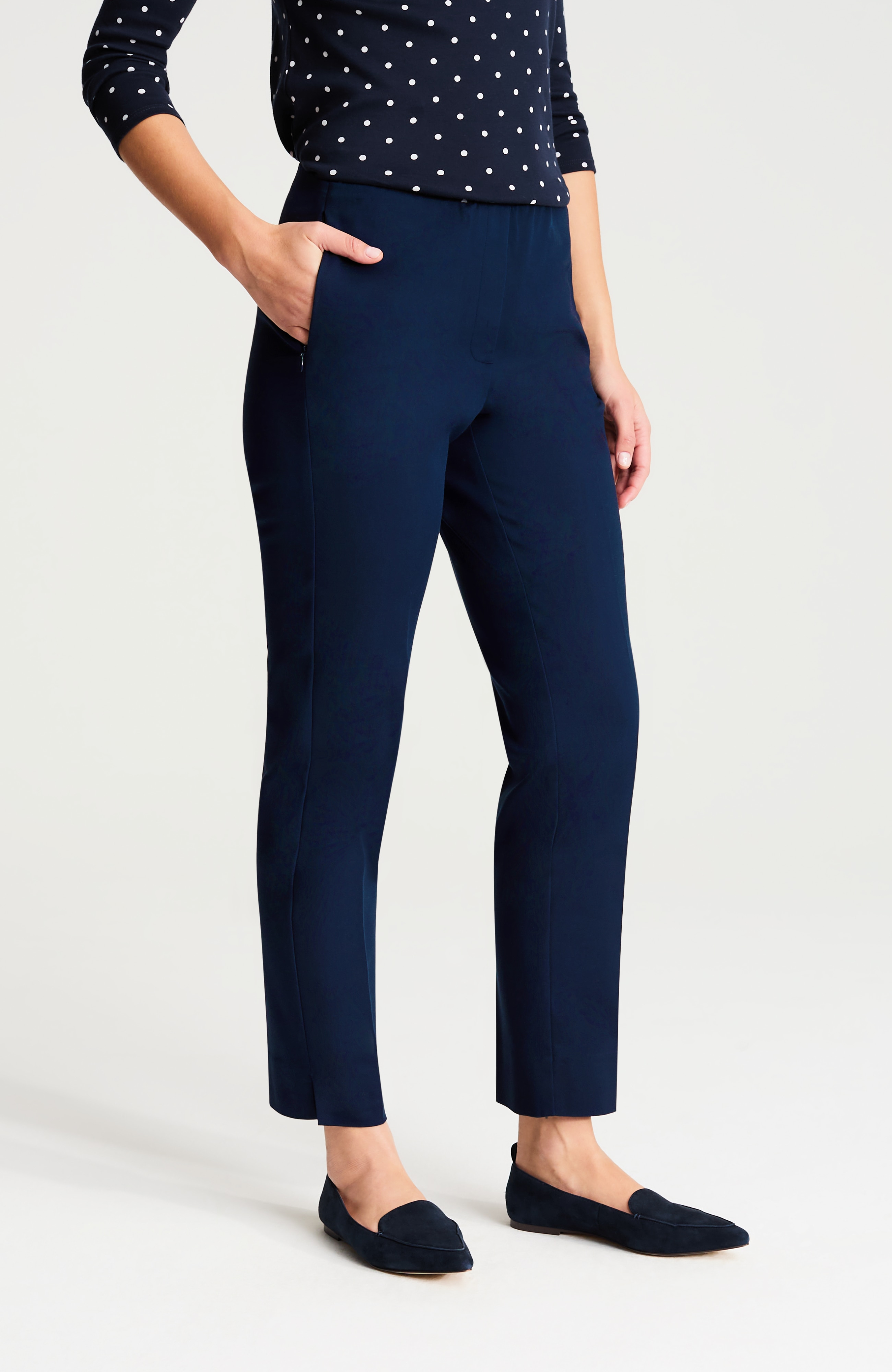 curvy-fit versatile cotton-stretch slim-leg pants