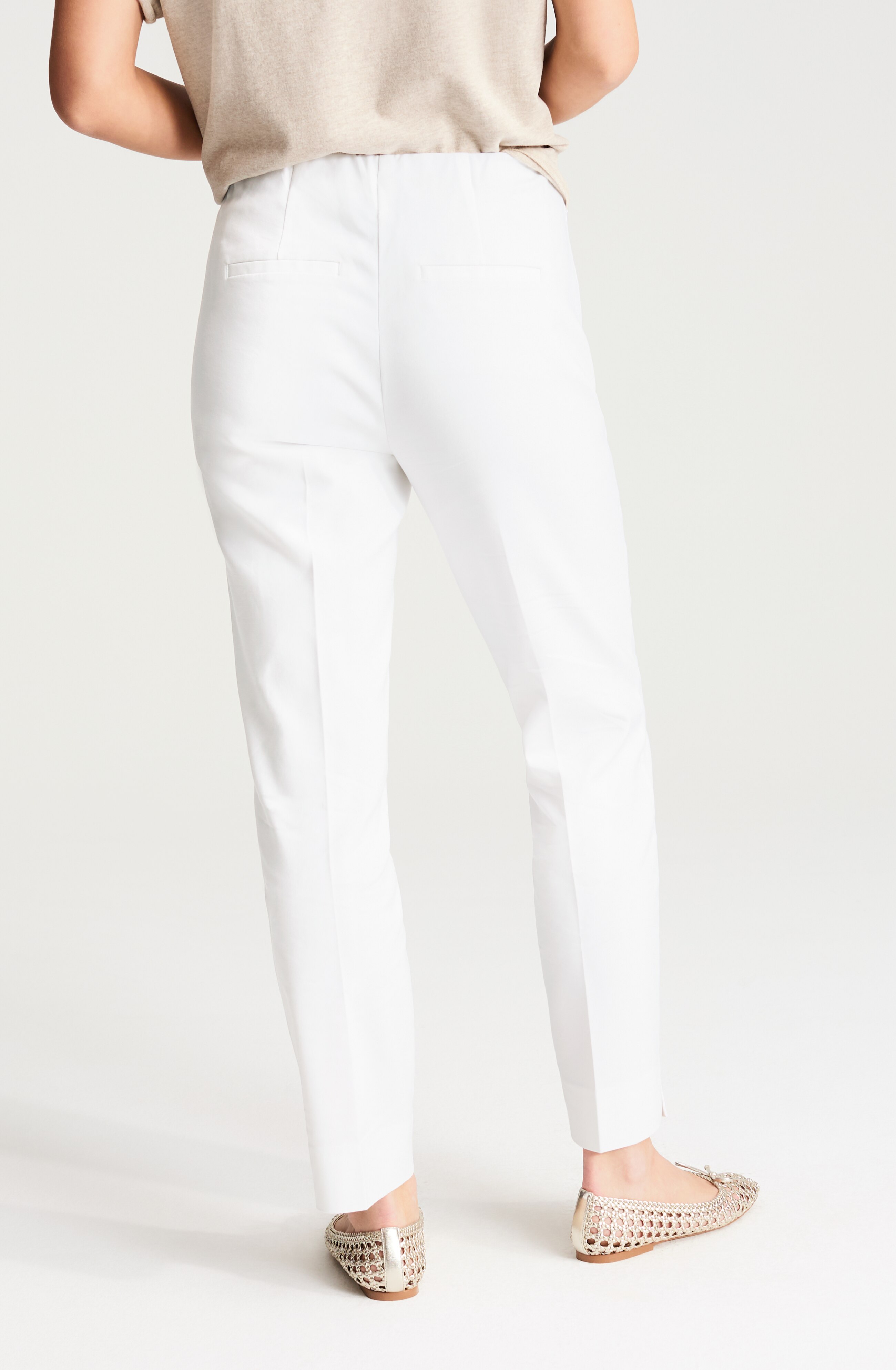 Curvy-Fit Versatile Cotton-Stretch Slim-Leg Pants | JJill