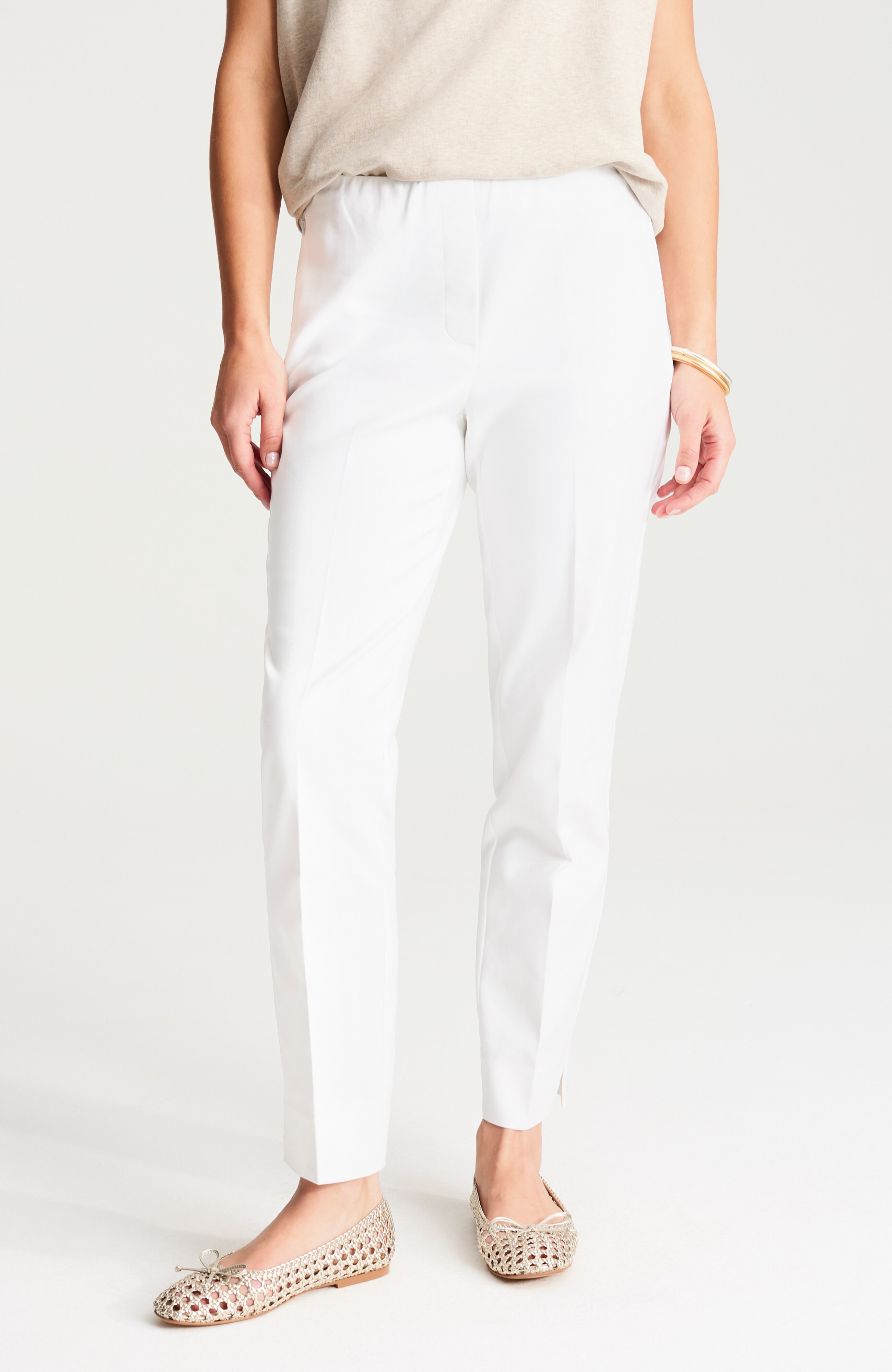 Curvy-Fit Versatile Cotton-Stretch Slim-Leg Pants | JJill
