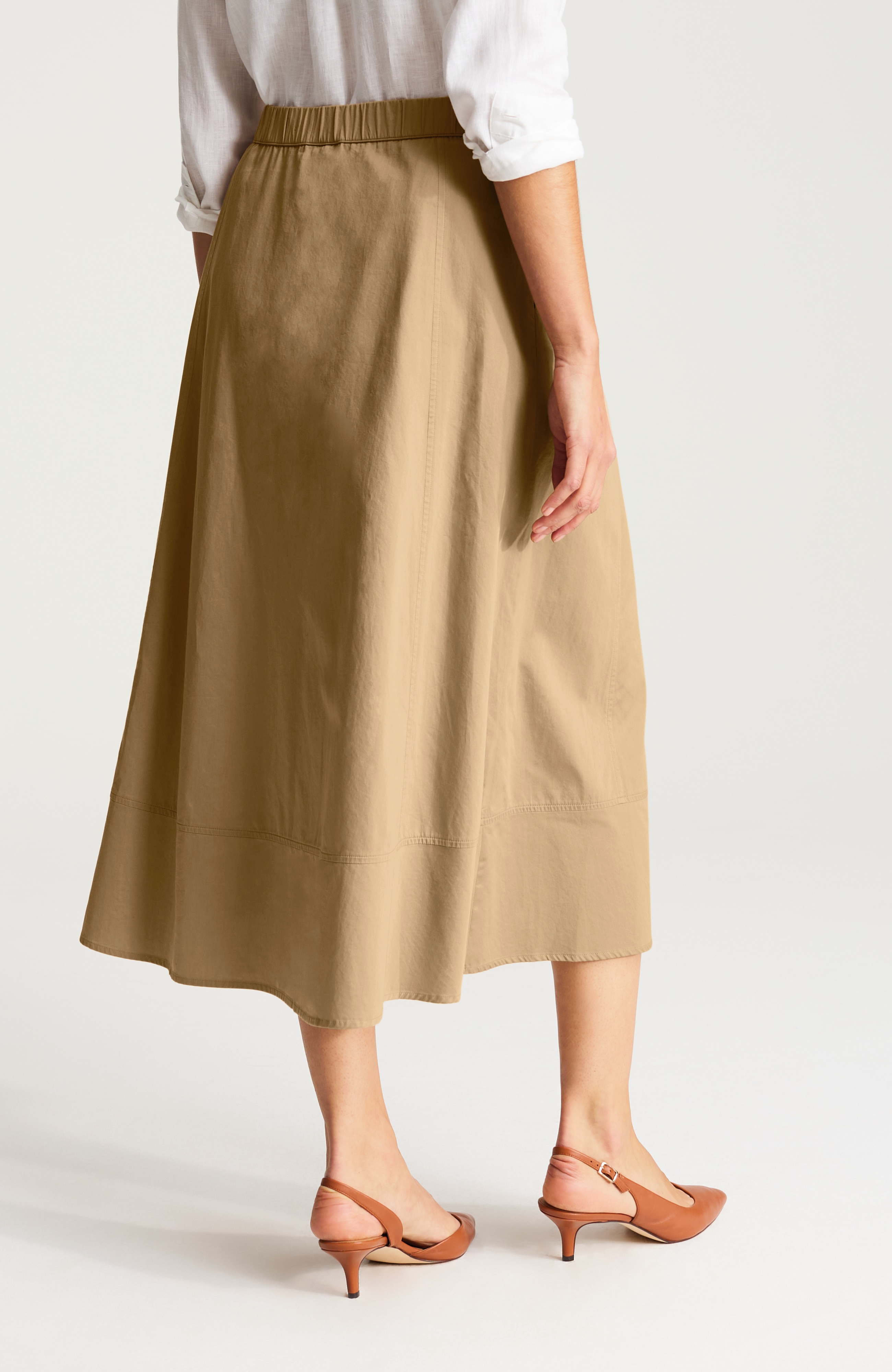 BUTTON-FRONT MAXI SKIRT | JJill