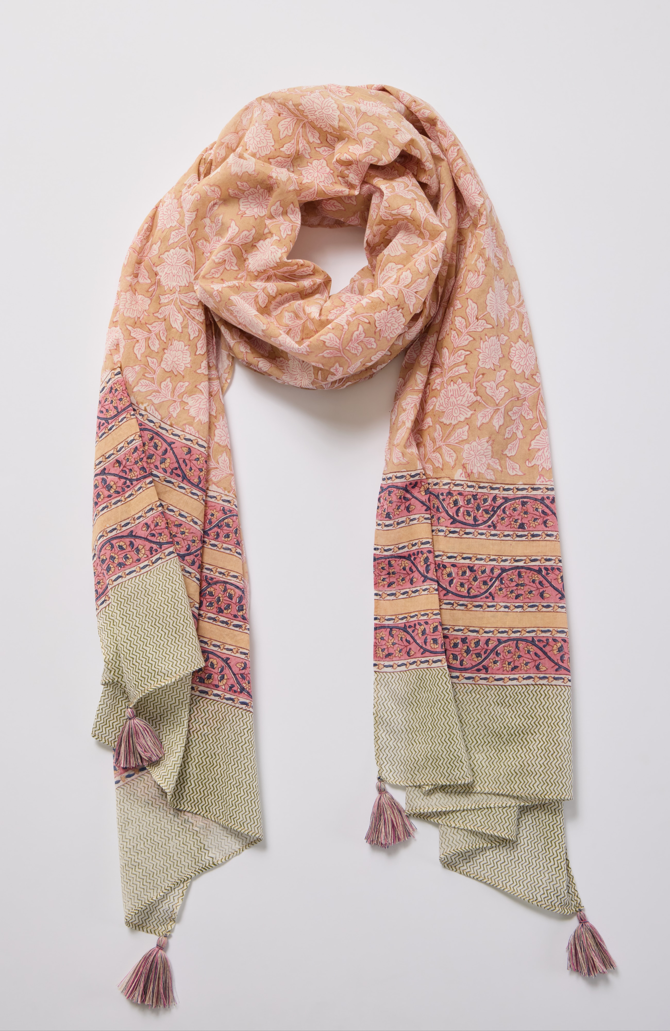 block-print scarf
