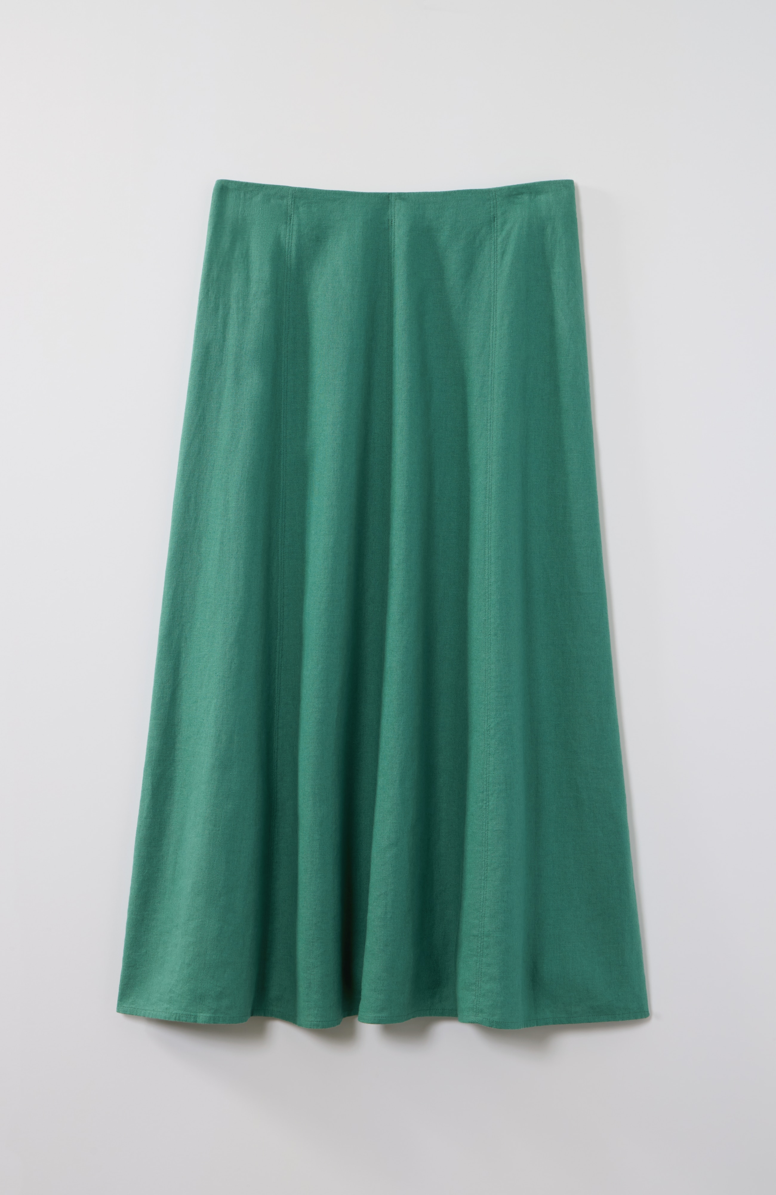 LINEN-BLEND A-LINE SKIRT | JJill