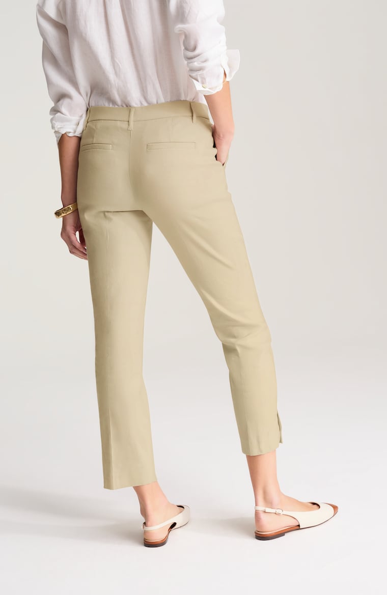 linen dress pants womens Blend Striped Wide Leg Small 47% cotton Women's Wide-Leg Dress Pants |