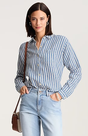 Image for Easy Linen Button-Front Shirt
