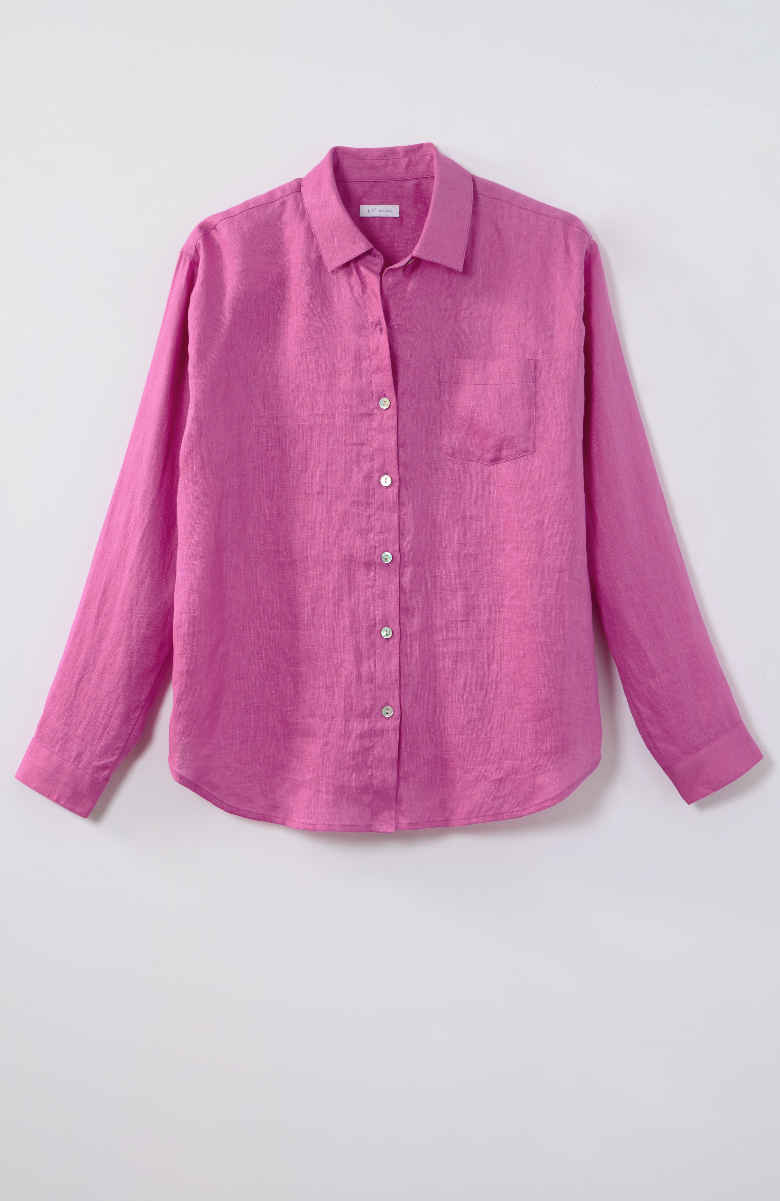 EASY LINEN BUTTON-FRONT SHIRT | JJill