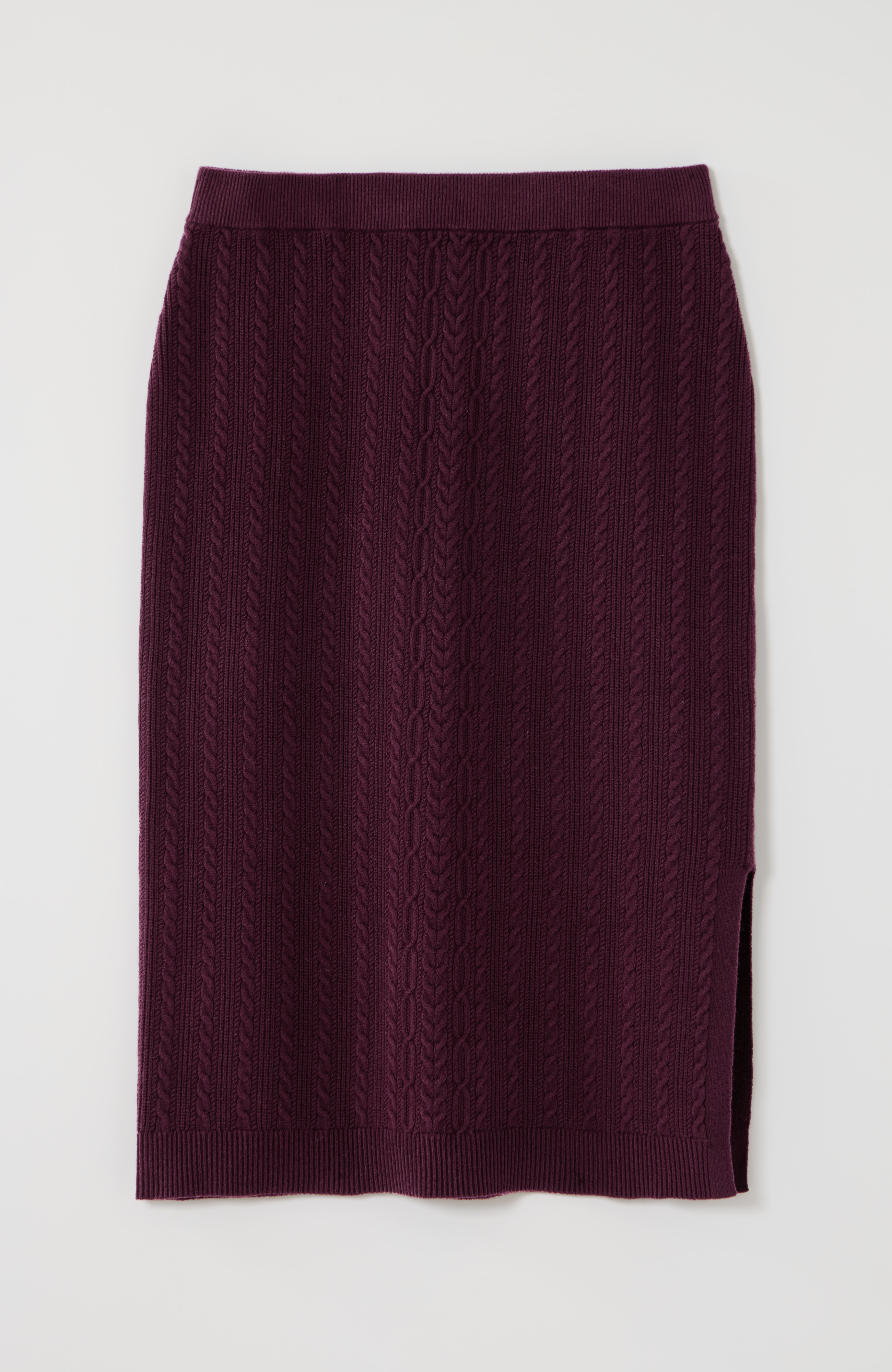 cabled sweater skirt