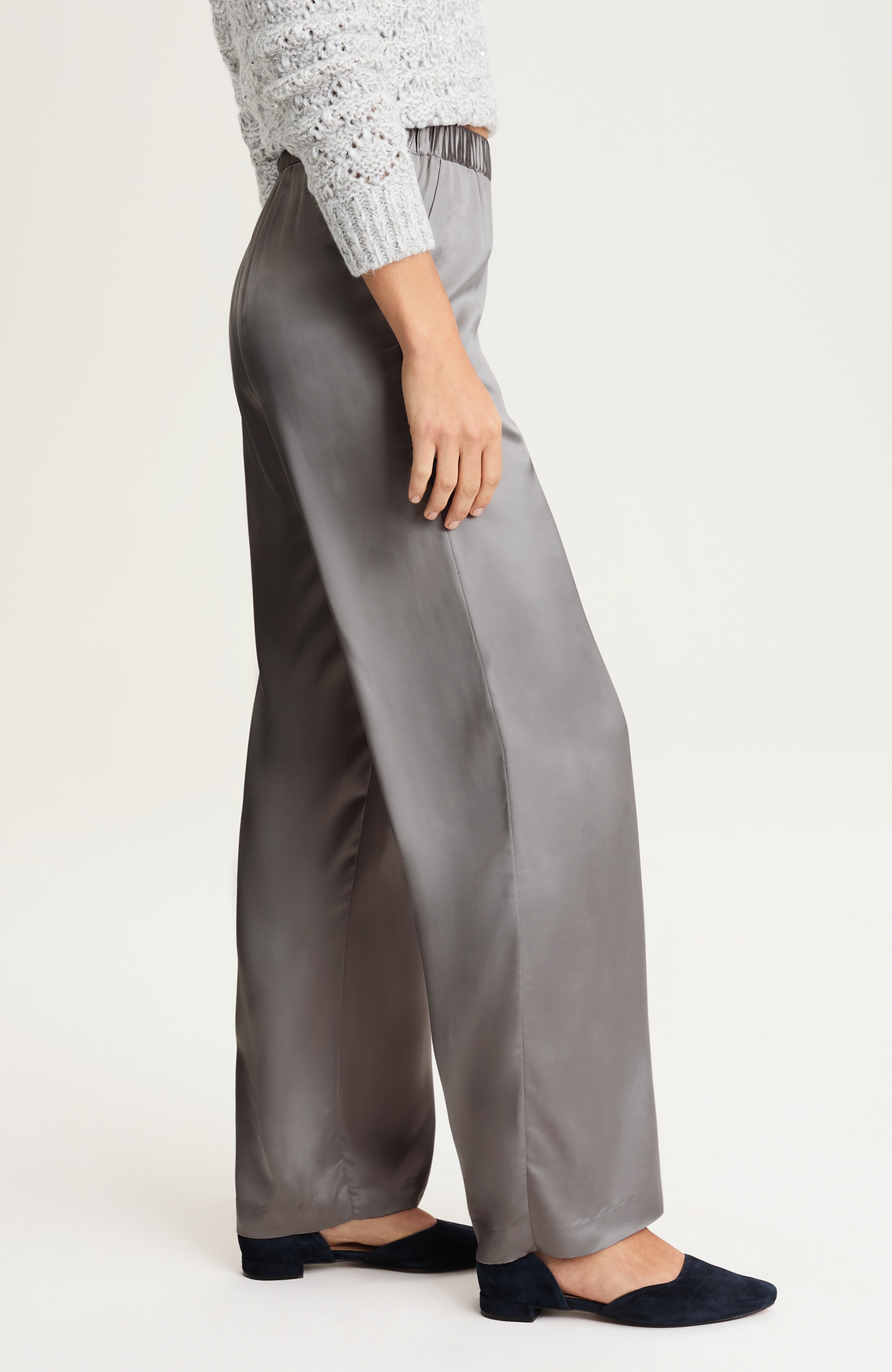 Wide-Leg Satin Pants | JJill