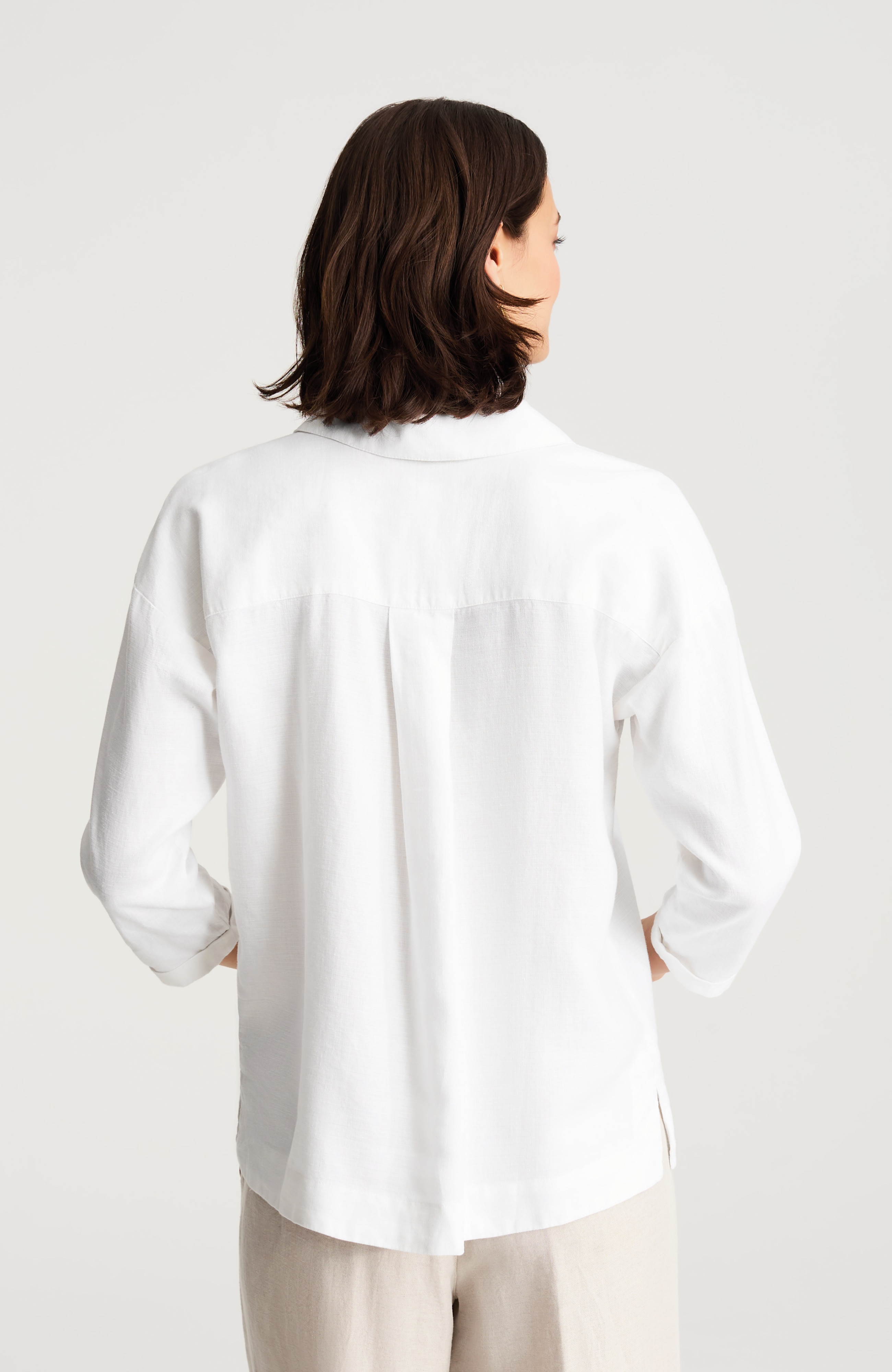 SEMAPO AOR1　シャツ　L PJ LINEN BLEND POPOVER SHIRT | JJill