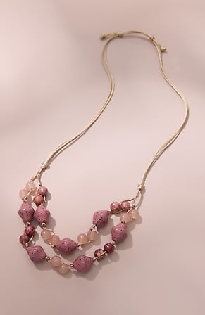 Image for Pink Beaded Necklace