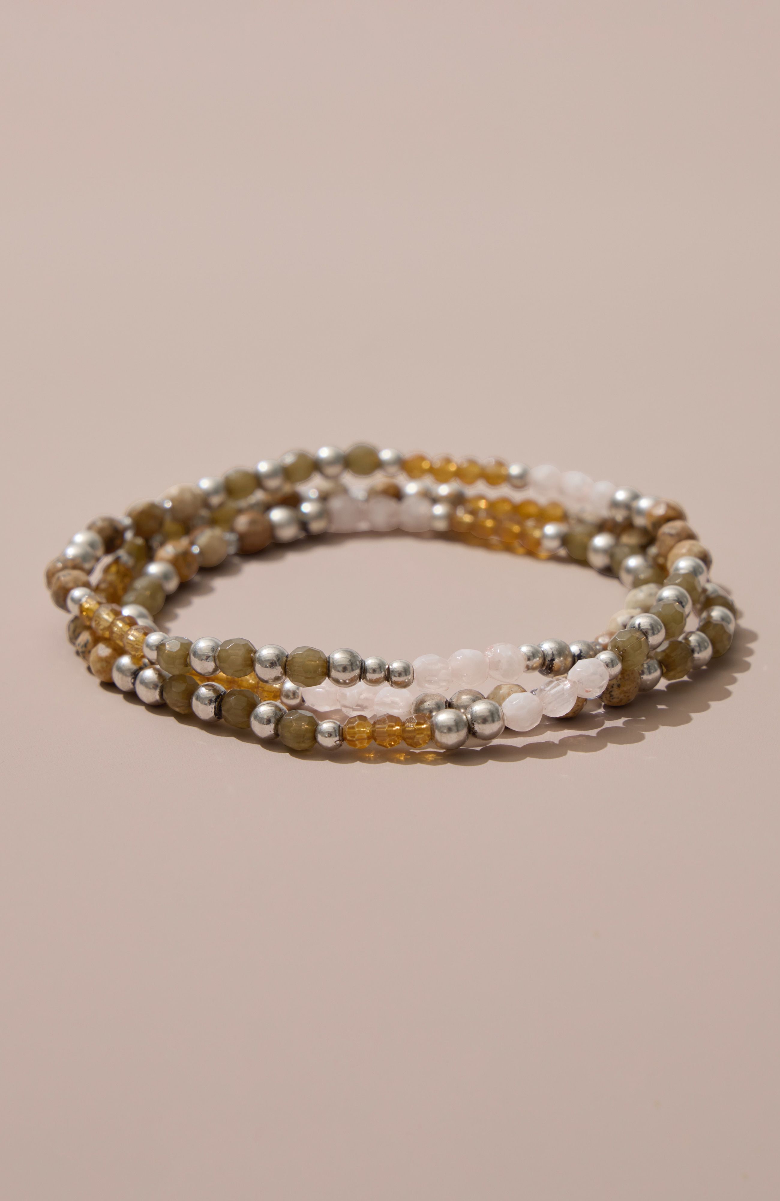 layered stretch bracelet