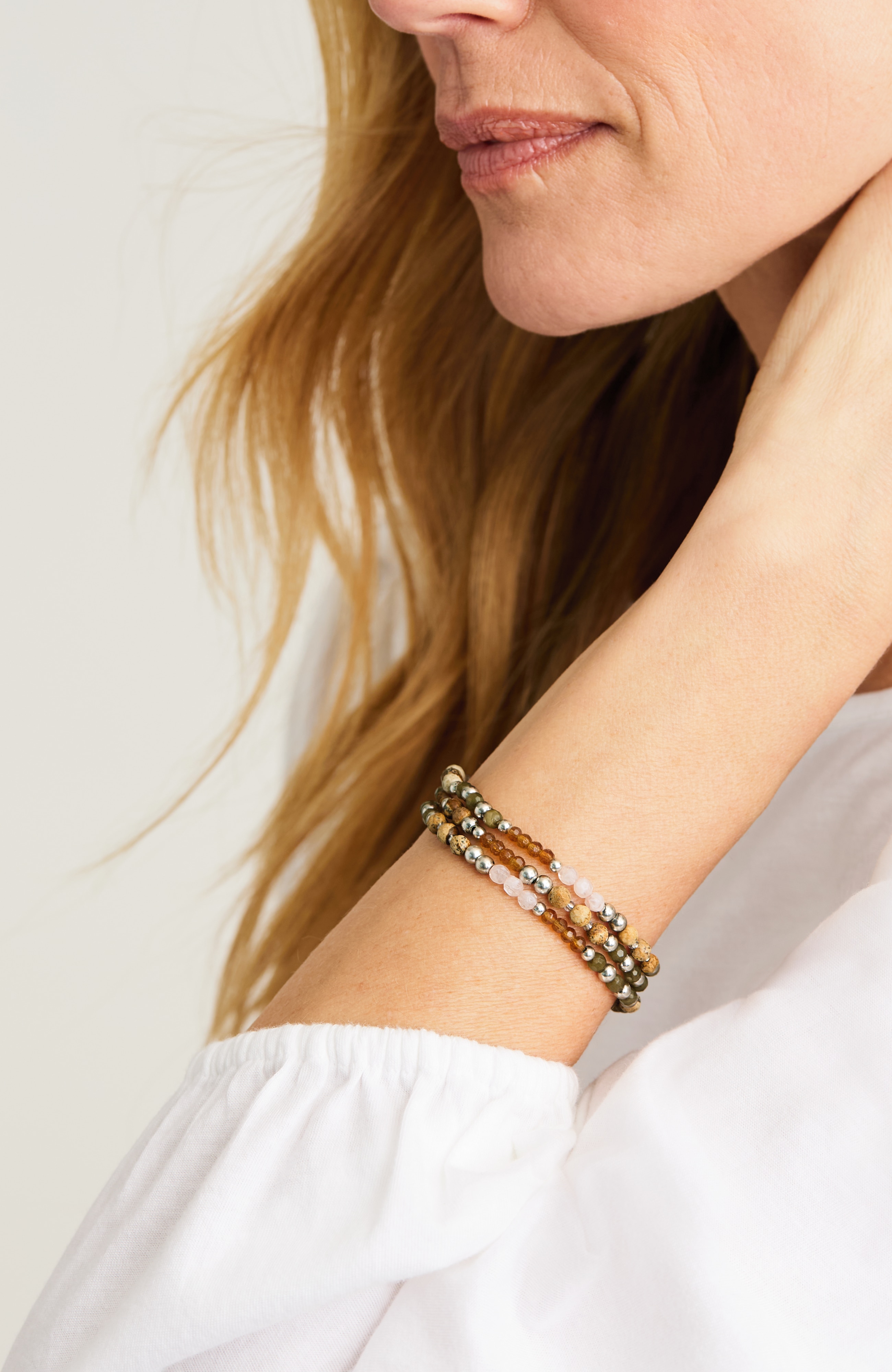 layered stretch bracelet
