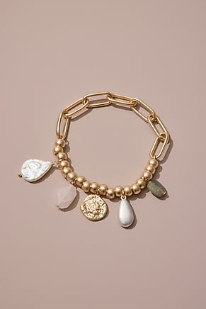 Image for Mixed-Charm Semiprecious Bracelet