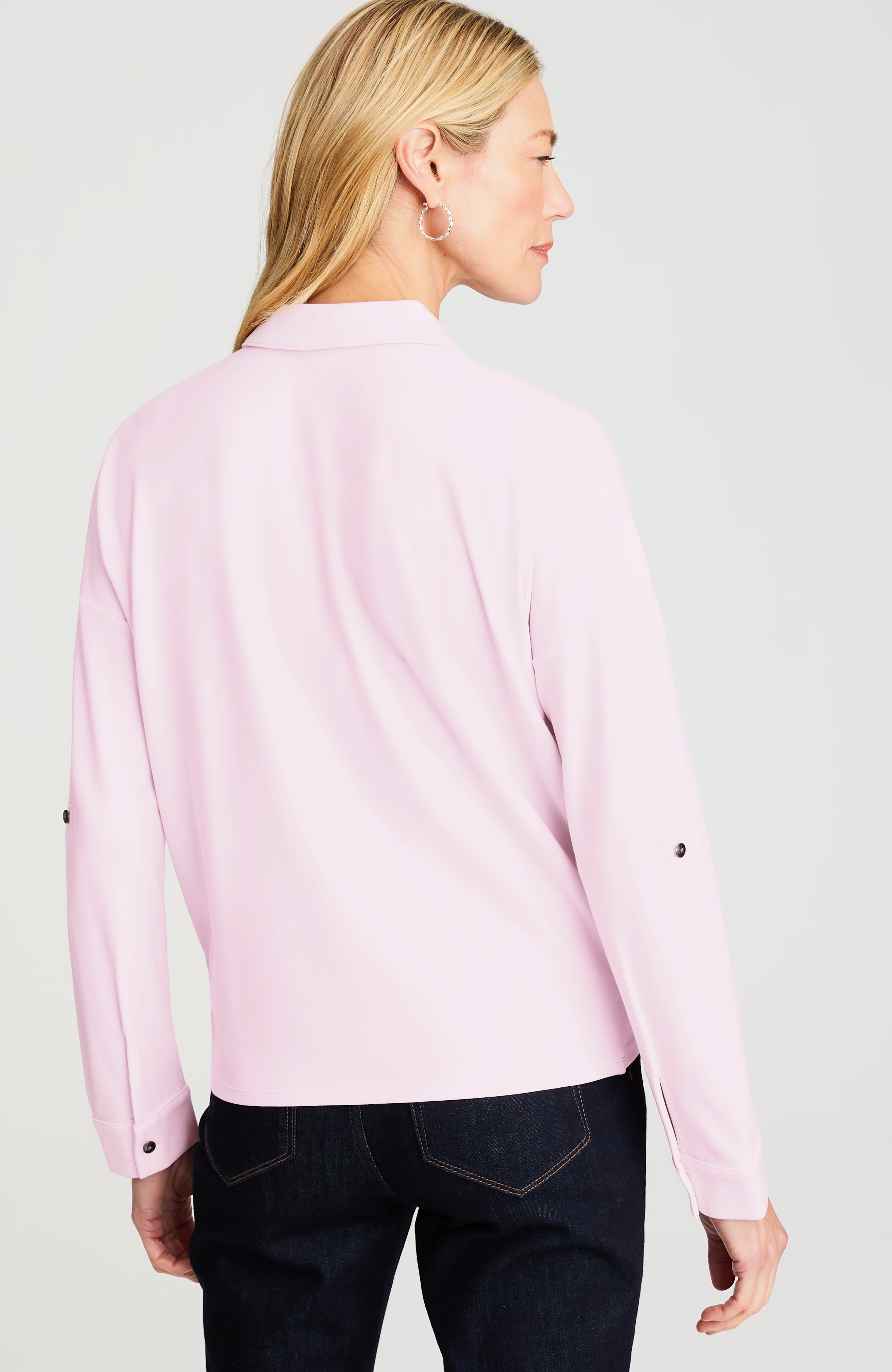 TWIST-FRONT KNIT SHIRT | JJill