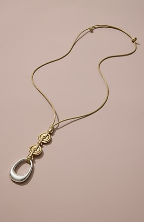 Image for Mixed-Metal Pendant Necklace