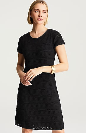 Image for Crochet Cap-Sleeve Dress
